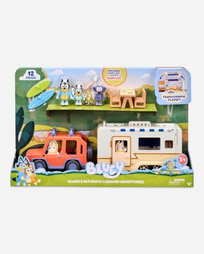 Thumbnail 6 de Bluey Aventuras en caravana, set de juego con todoterreno y figuras articuladas