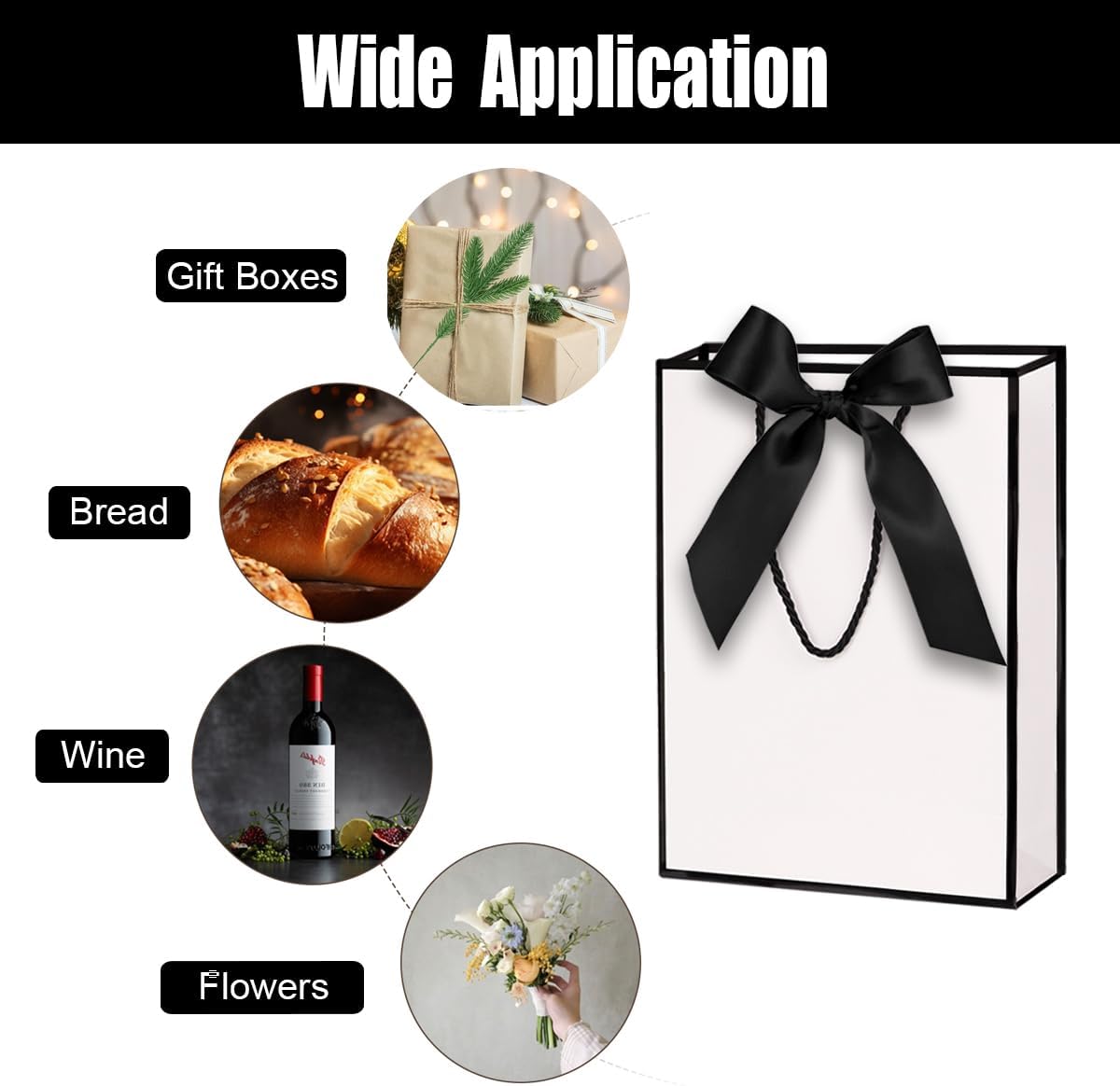 Detalle de ZJHiome Gift Bags 22 x 29 x 10 cm 🛍