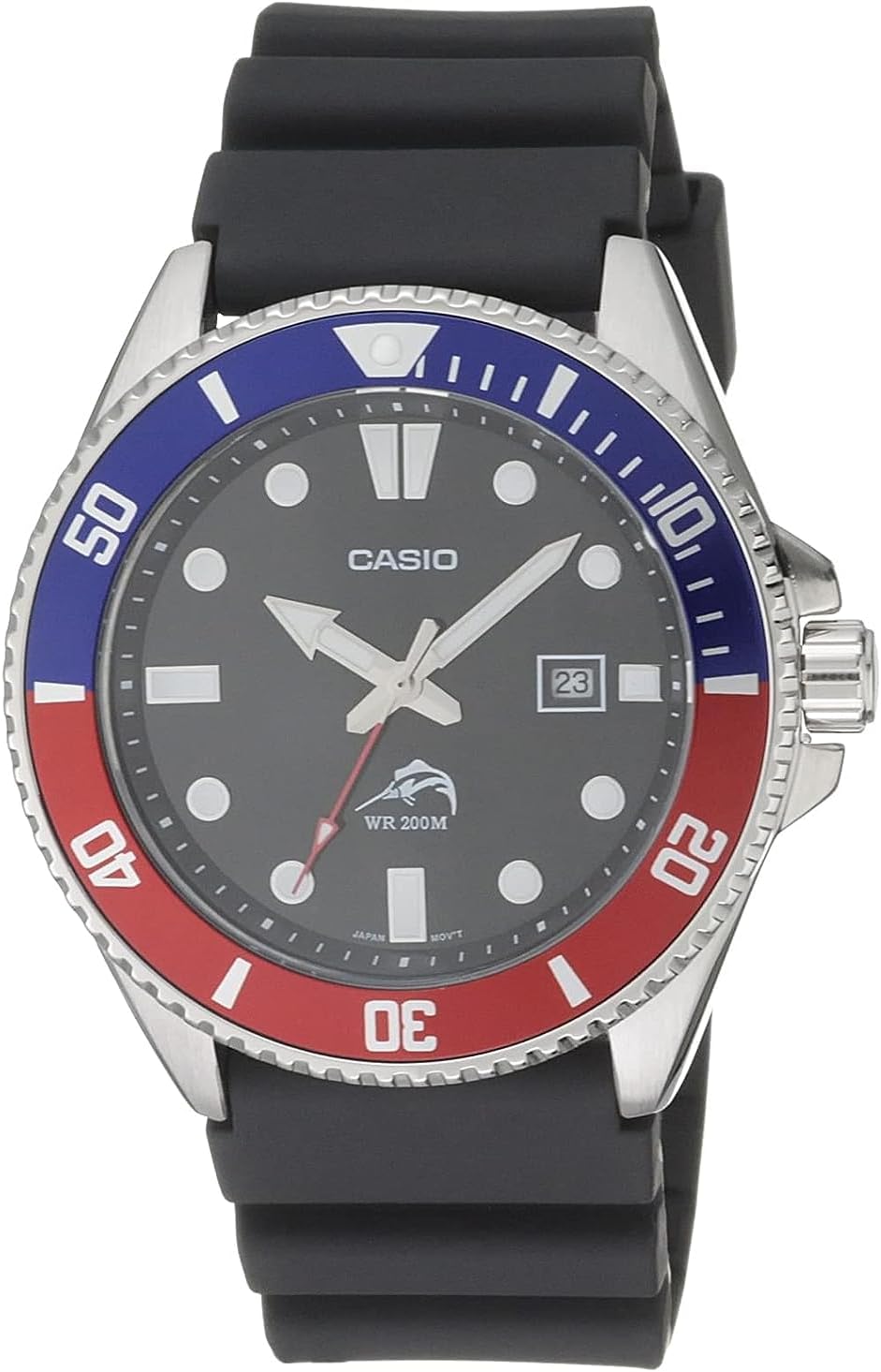 Detalle de Casio MDV106-1AV 200M Black Dive Watch
