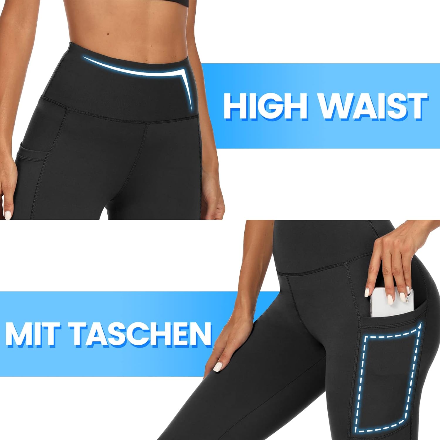 Detalle 2 de DDOBB Sportleggings 2er Pack High Waist