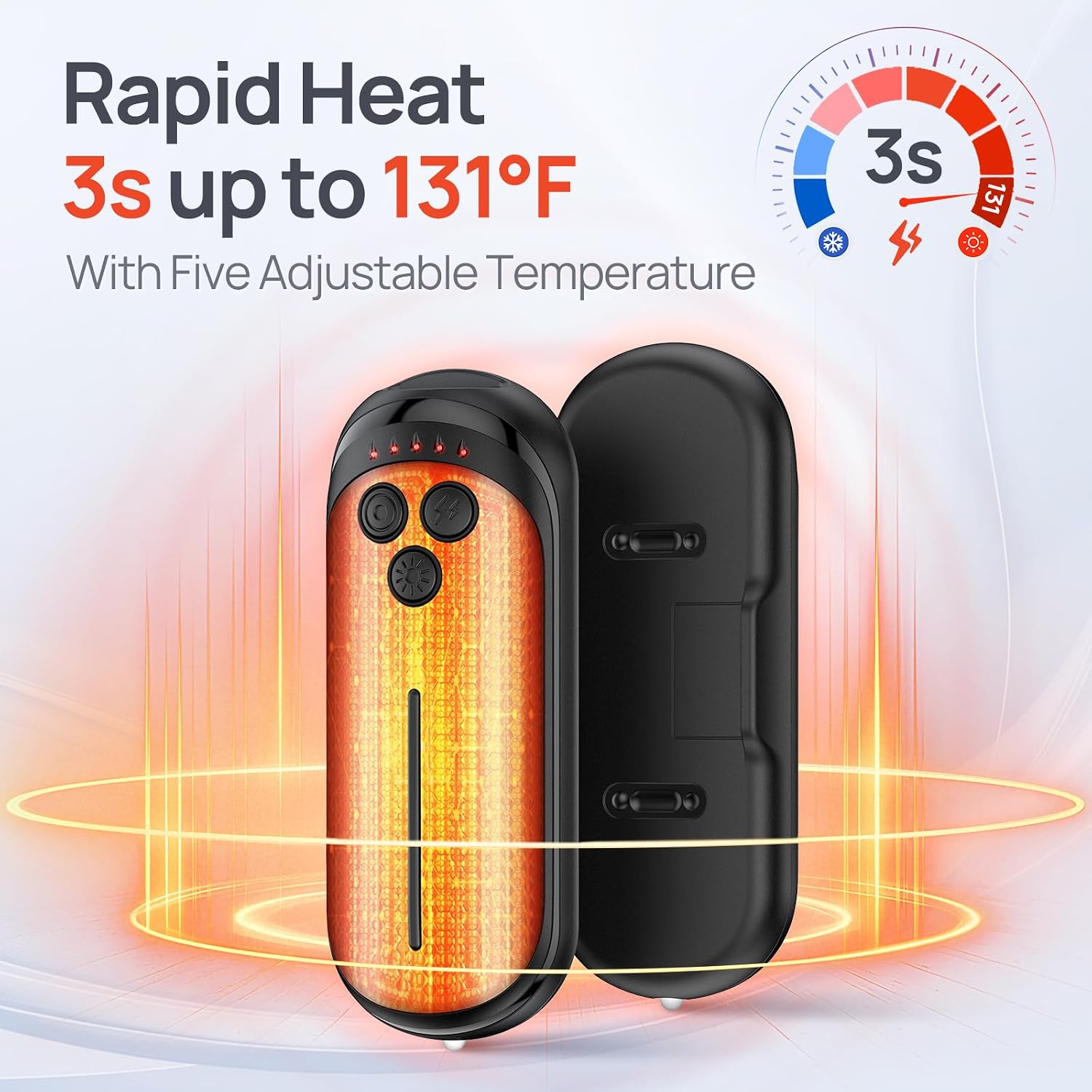 Thumbnail 1 de DeeKom 806 Rechargeable Hand Warmers, 2-Pack with 5 Heat Levels