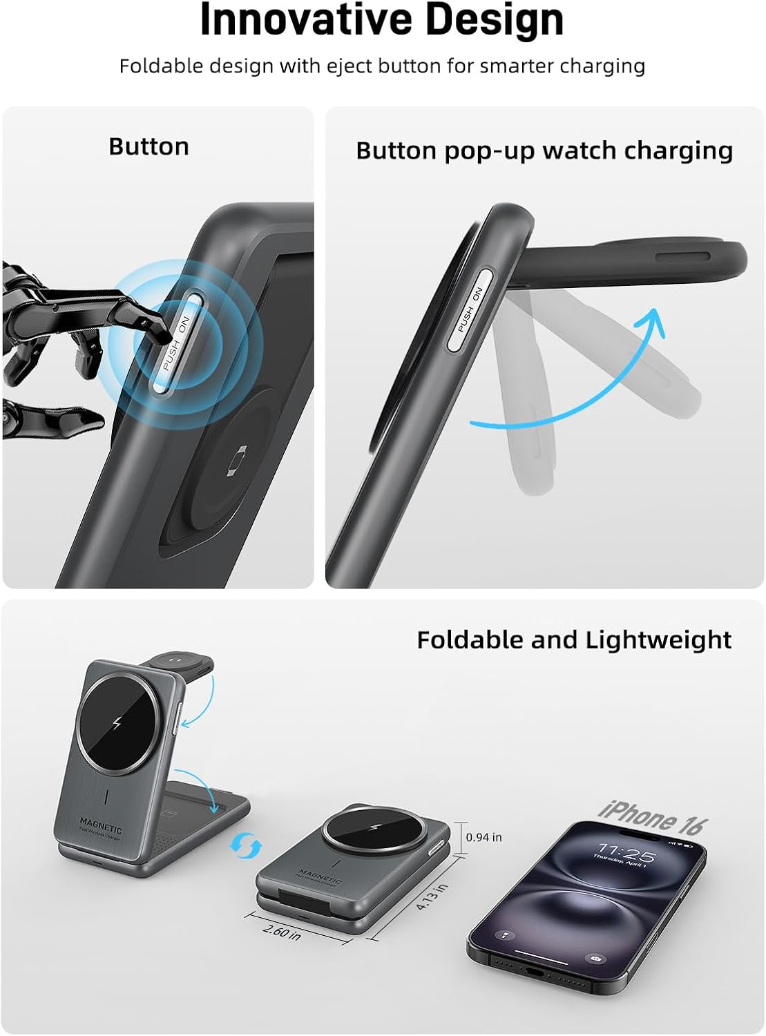 Thumbnail 4 de Kabellose 3‑in‑1 MagSafe Ladegerät von ZenGoose – Ladeabenteuer für iPhone, AirPods & Apple Watch