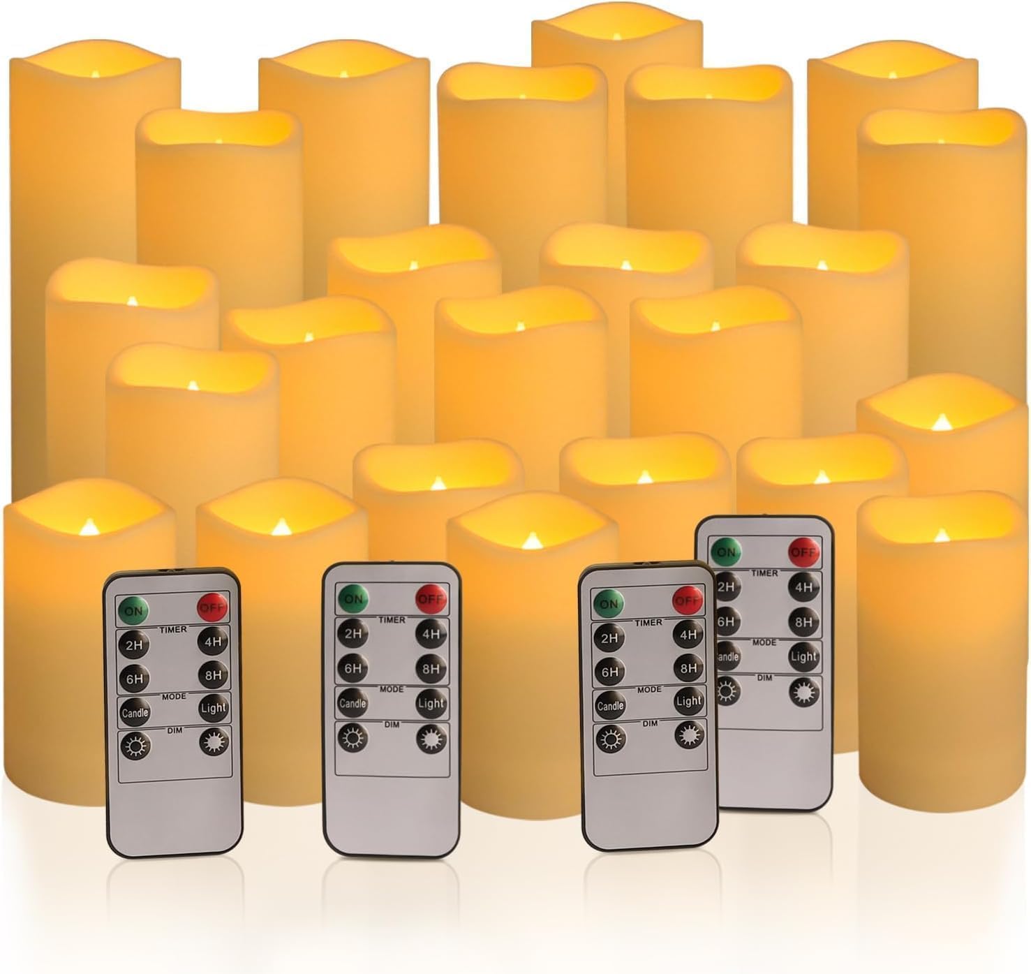 Detalle de fclayvts LED Flameless Candles, 24-Pack
