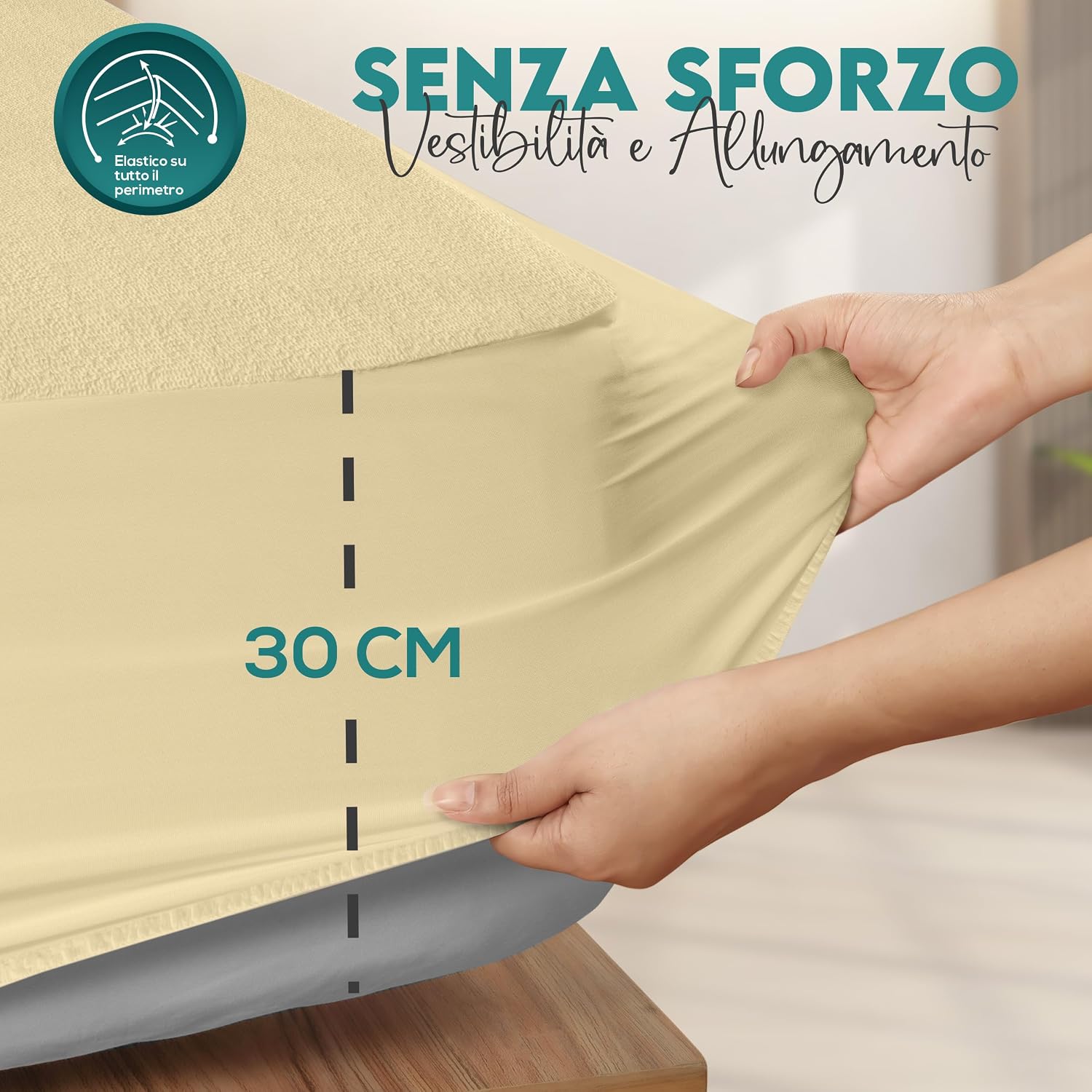 Thumbnail 4 de Utopia Bedding Coprimaterasso Impermeabile 160 x 200 x 30 cm