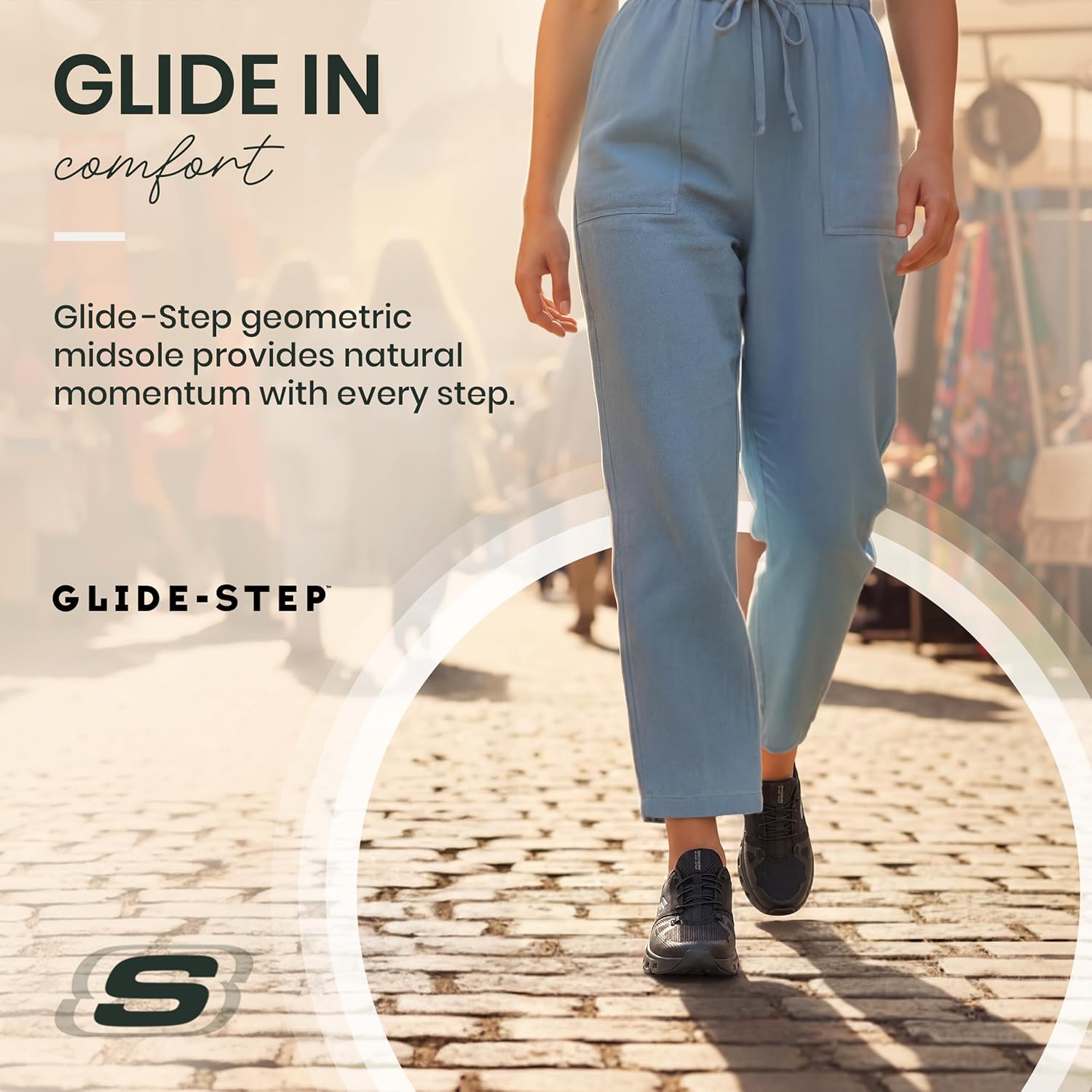 Thumbnail 5 de Skechers Damen Glide-Step Pro Slip-In: bequeme Alltags-Sneaker in Schwarz Mesh 39 EU