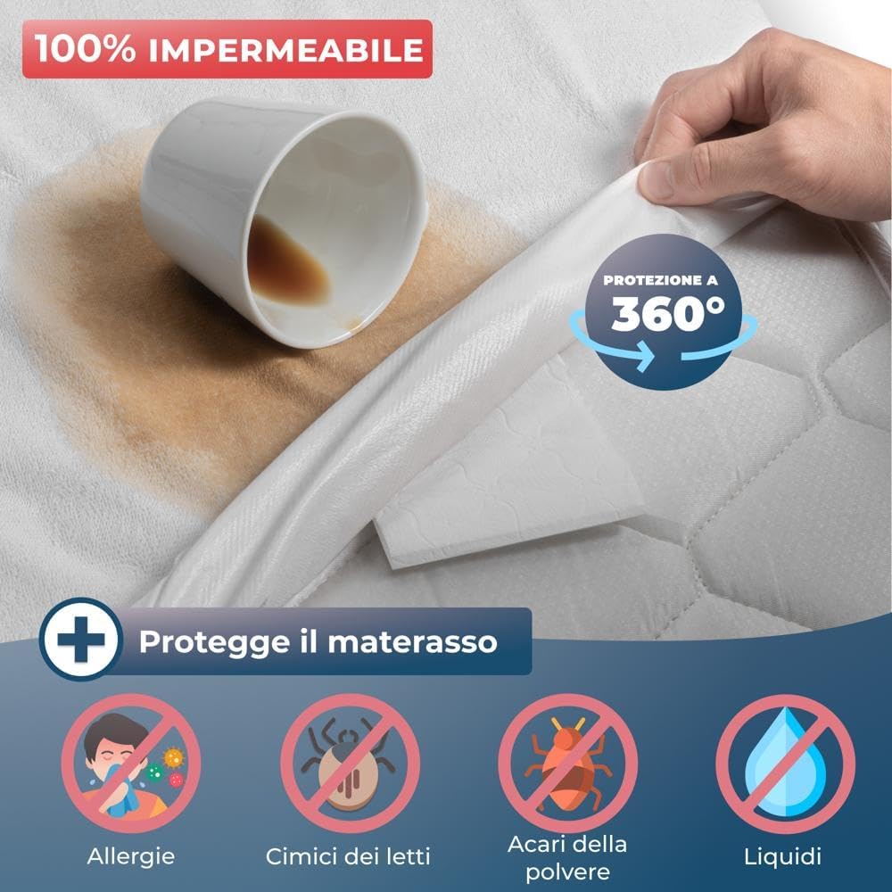 Thumbnail 2 de WRAPPYBAG Coprimaterasso Impermeabile: protezione integrale contro acari, insetti e allergie