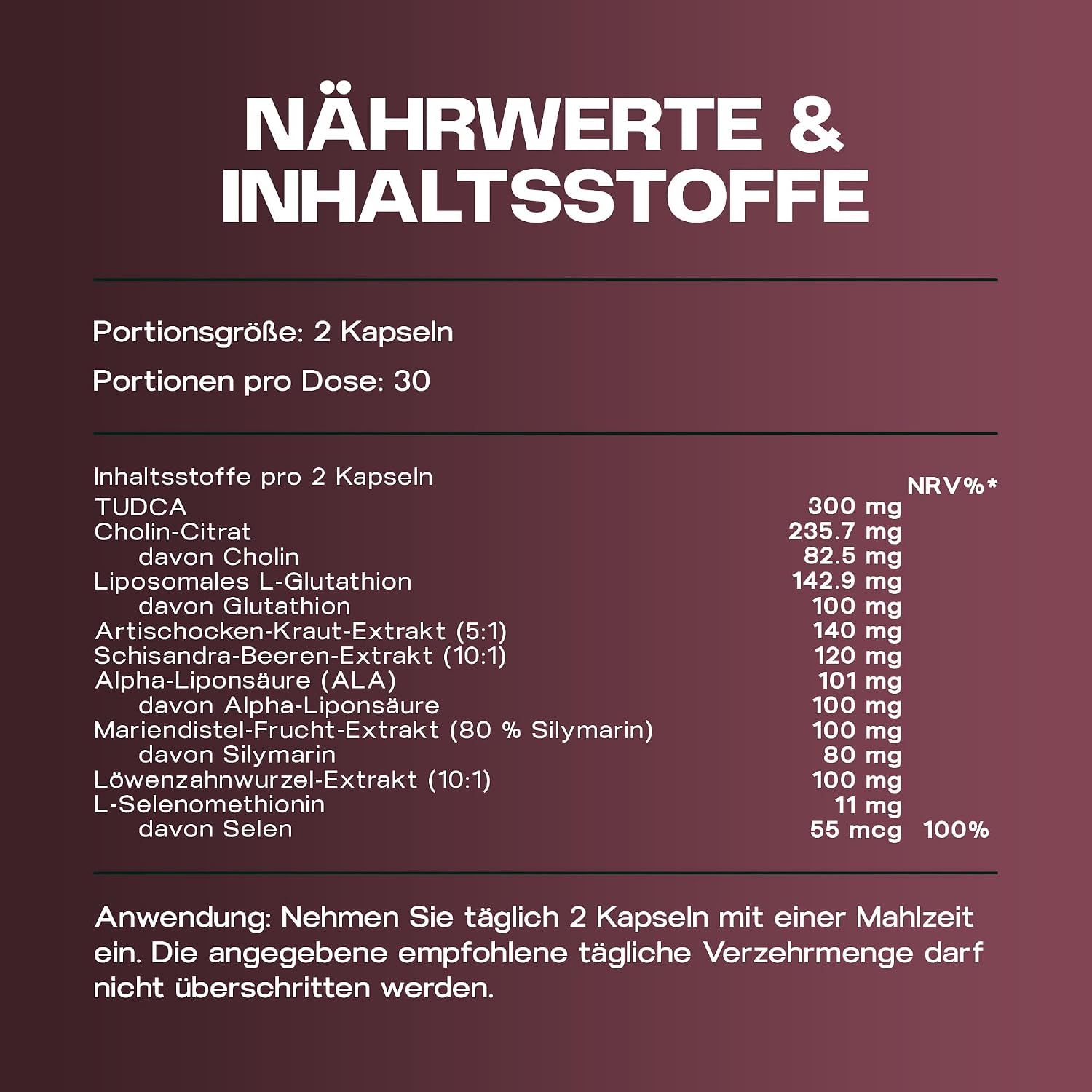 Thumbnail 6 de Revocelo Leber-Komplex mit TUDCA – Schilddrüsen-Umwandler 9-fach-Formel (vegan) mit liposomalem Glutathion, Cholin und Selen, 60 Kapseln