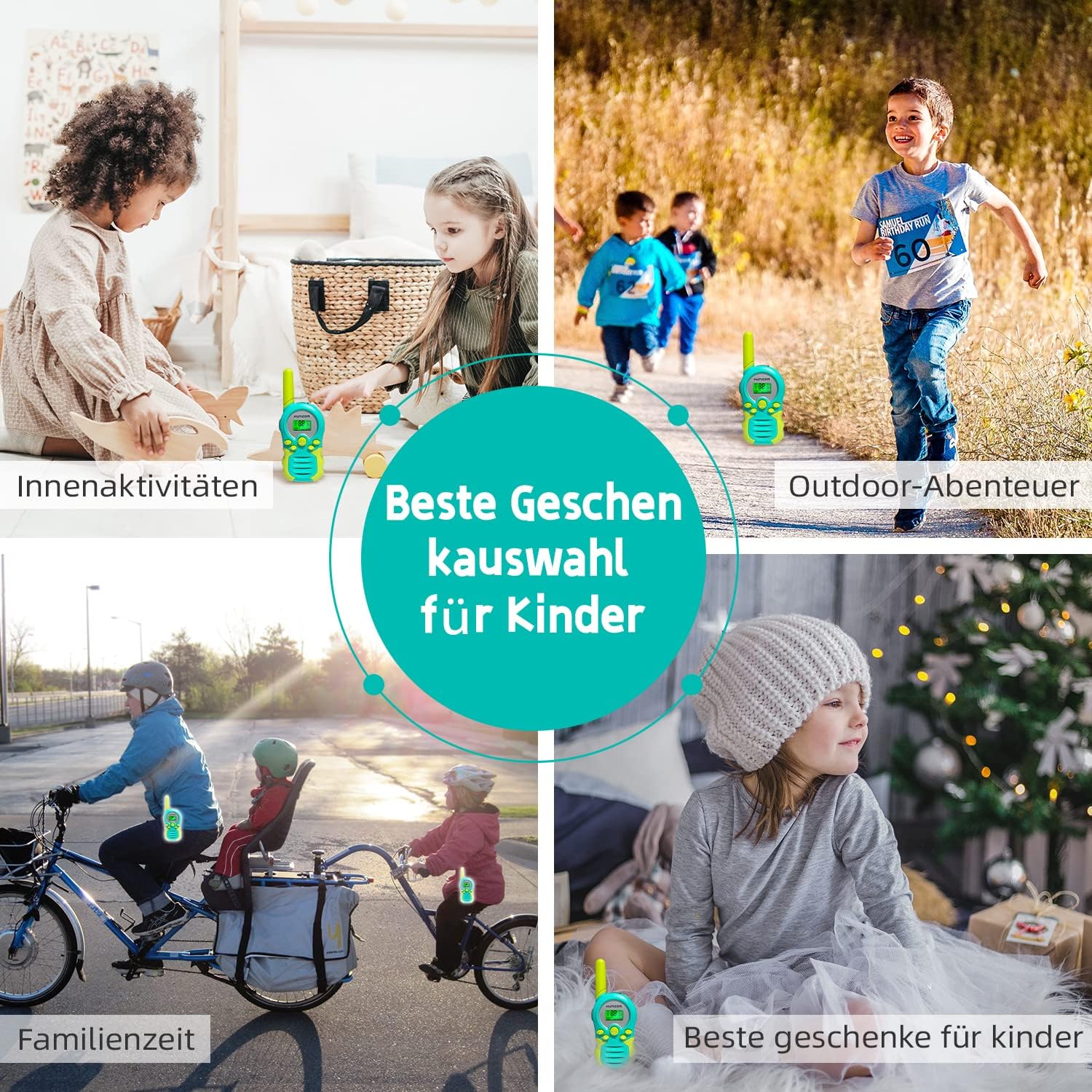 Thumbnail 5 de Walkie Talkies Wiederaufladbar für Kinder – PMR Woki Toki Radio, 3+ km Reichweite, 8 Kanäle