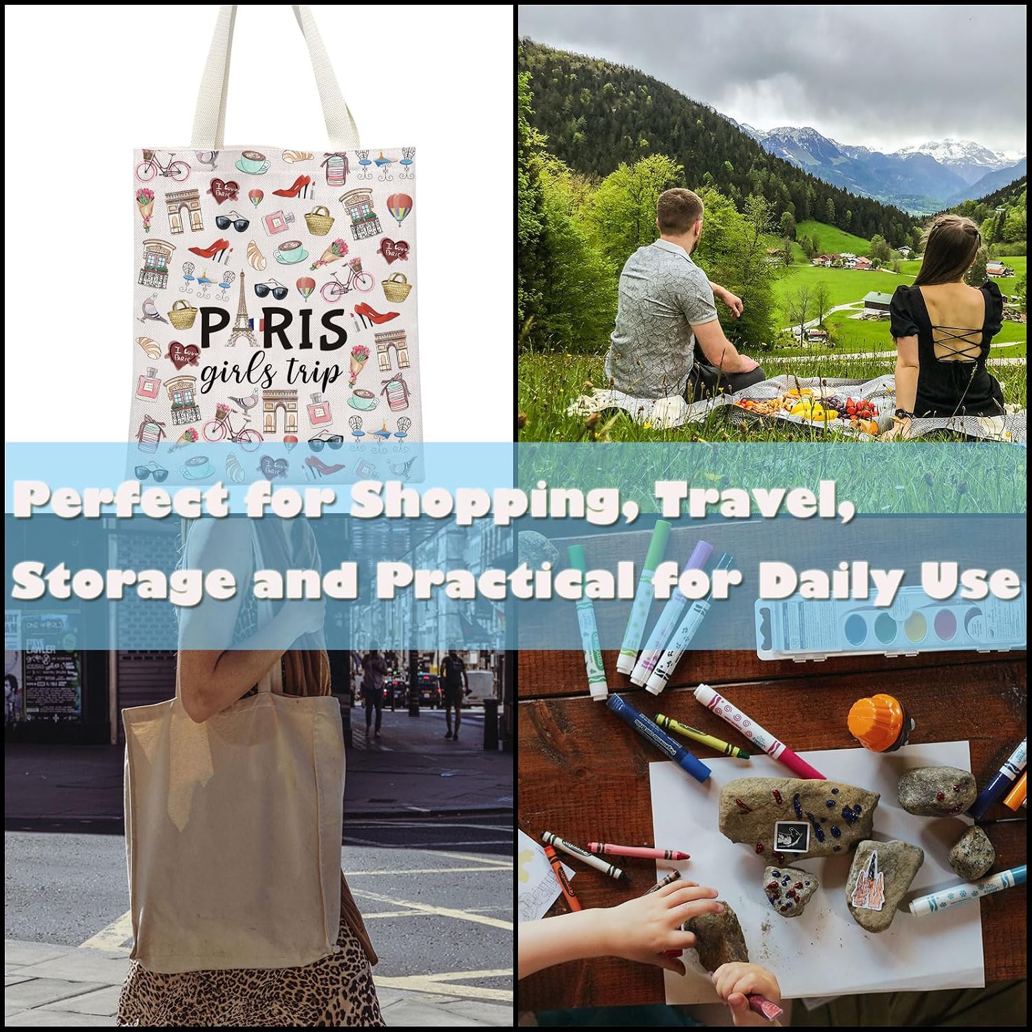 Thumbnail 5 de JTOUK Paris Girls Trip Makeup Bag 9.05in