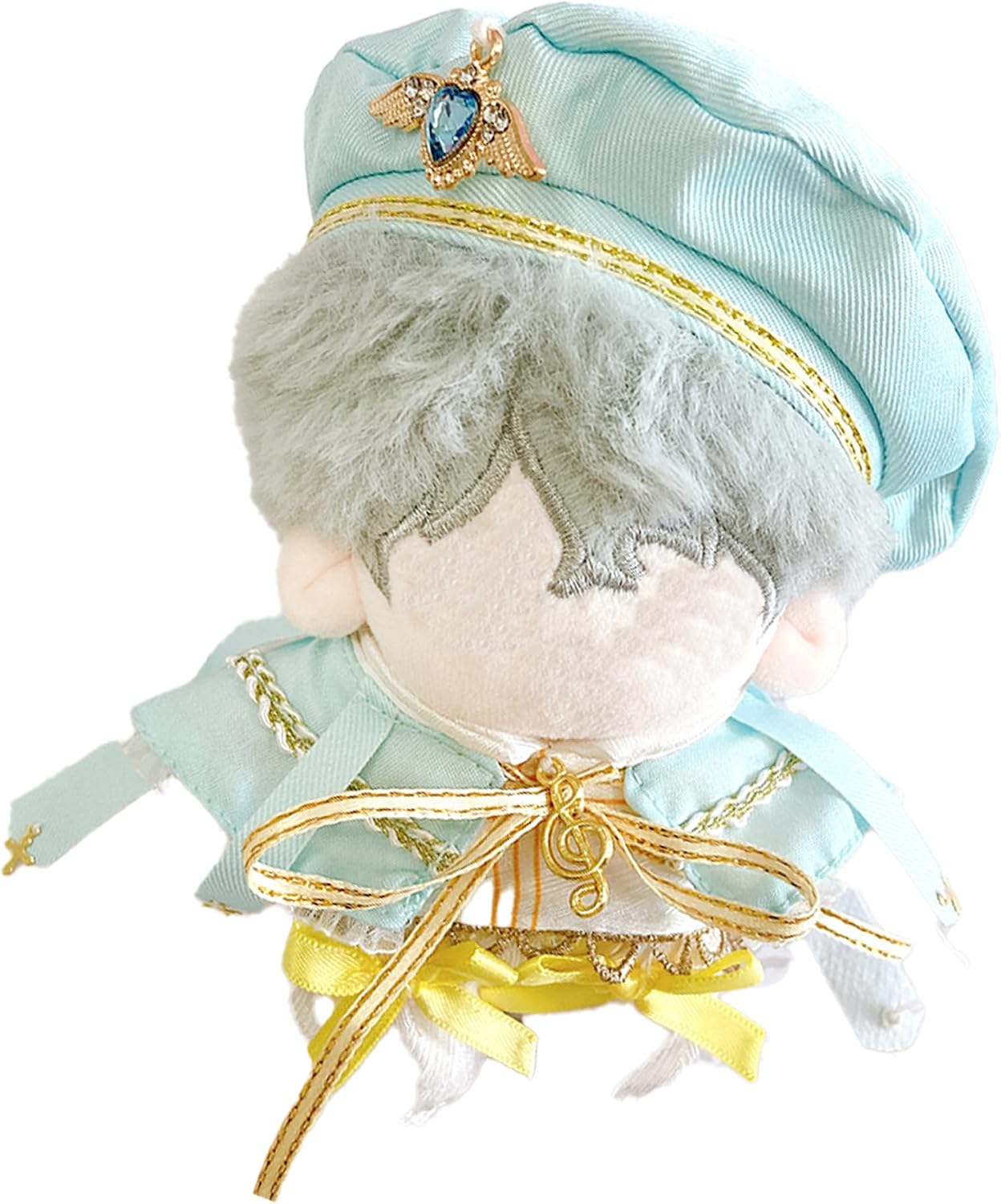 Detalle 2 de ピンクのぬい服 4点セット ベレー帽・ケープ・シャツ・パンツ 約10〜15cm用