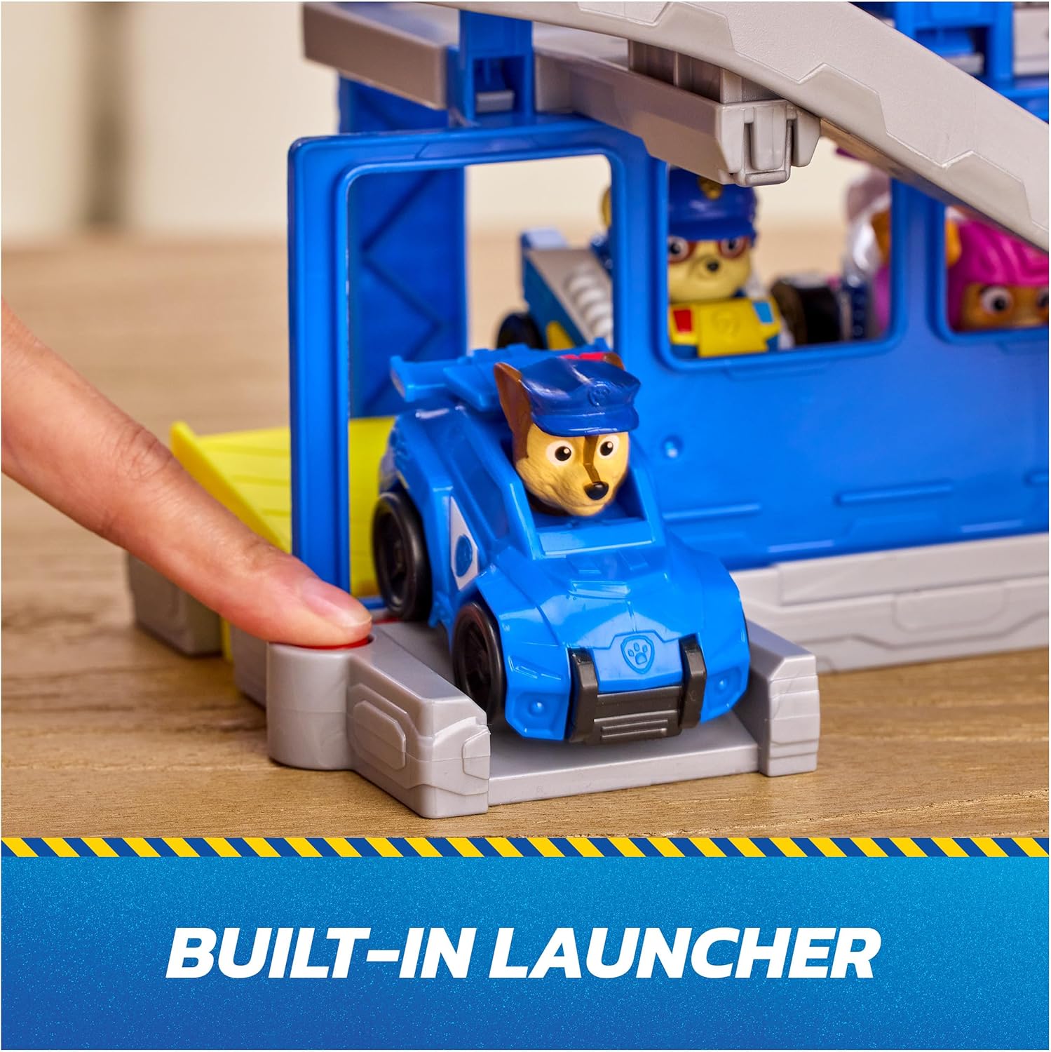 Thumbnail 4 de Paw Patrol Pup Squad Search & Rescue HQ Playset – 12-Inch HQ with Chase Racer, Humdinger & Kitty Figures