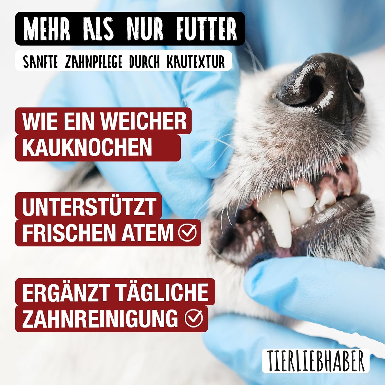 Detalle de TIERLIEBHABER Hundefutter Nass 400 g (6×) mit Rind und Gemüse – von Tierärzten entwickelt