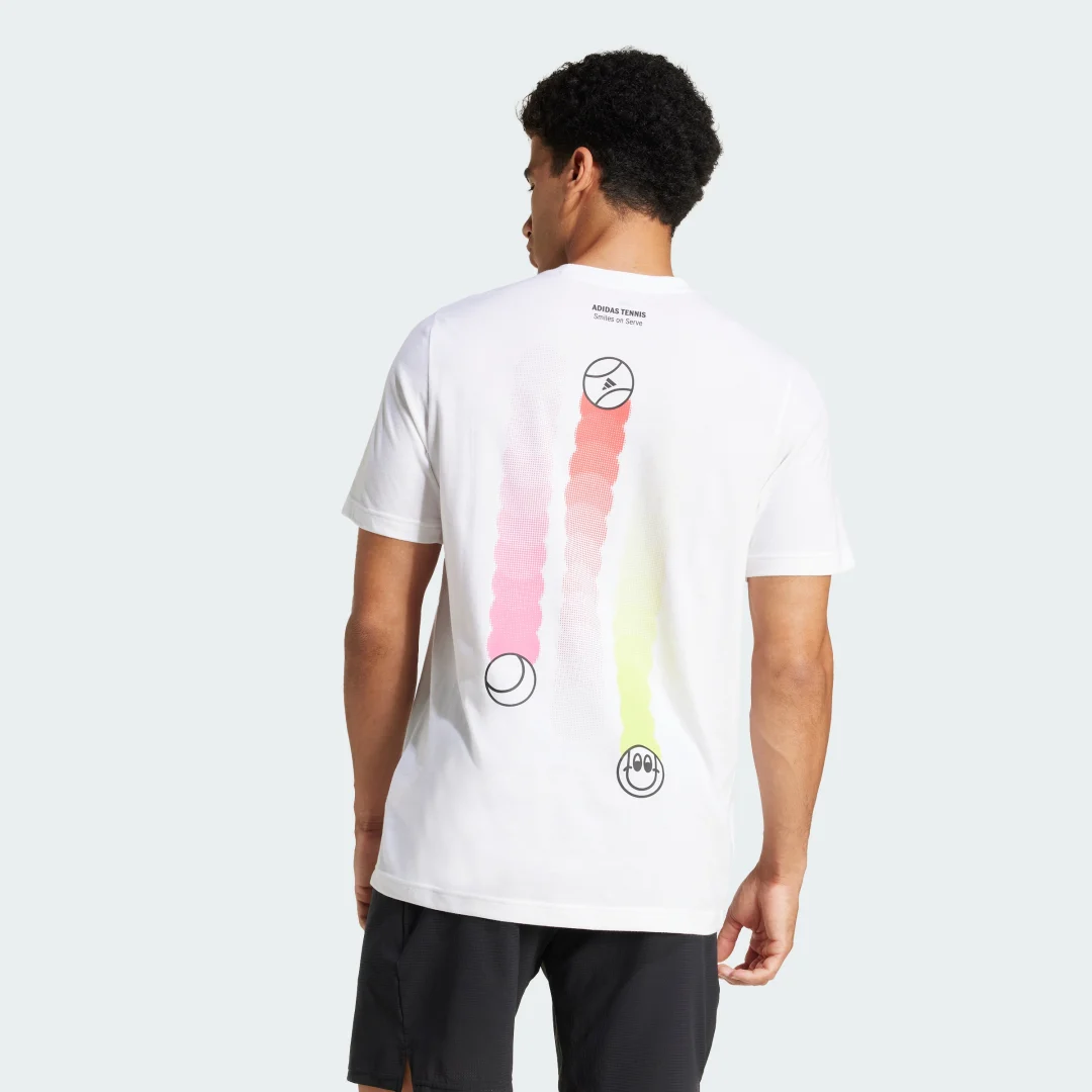 Thumbnail 1 de Adidas Camiseta Tennis Happy 3 Balls Graphic