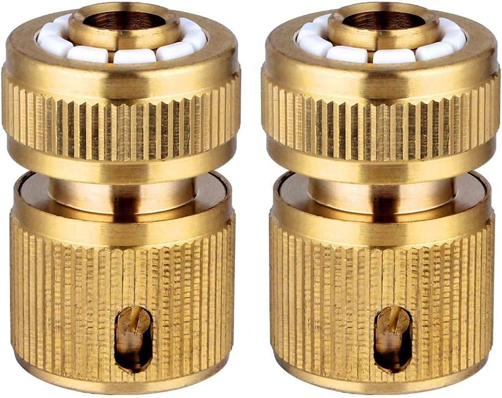 Thumbnail 5 de Hydrogarden 2 Pieces Garden Hose Quick Connector with Brass 1 Inch Male Thread