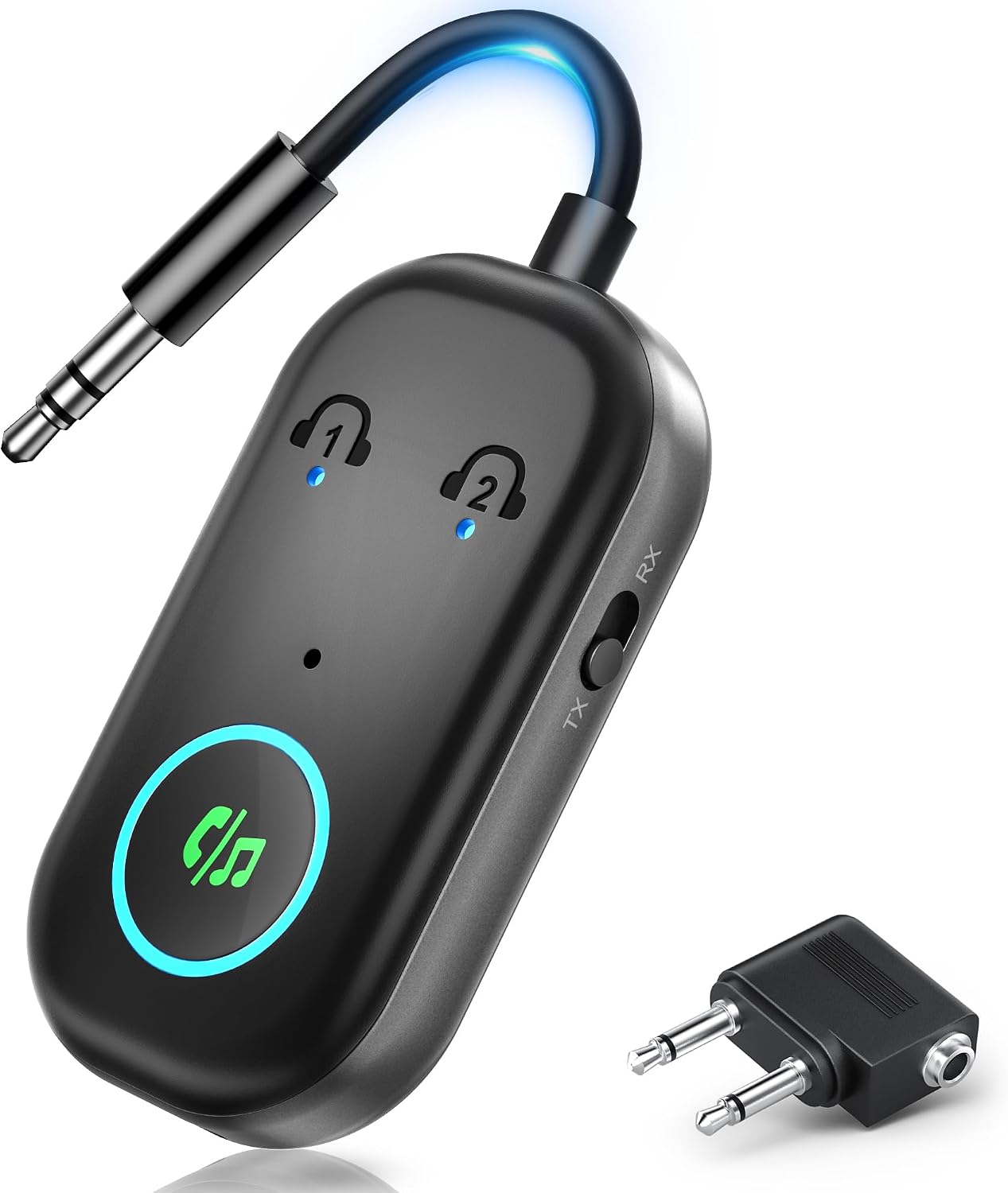 Detalle de 2025 Bluetooth 5.3 2-in-1 Transmitter Receiver