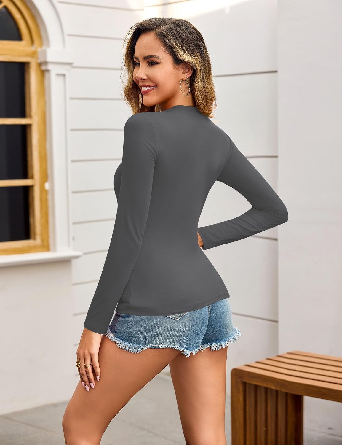 Detalle de Aottori Camiseta térmica mujer 95% algodón