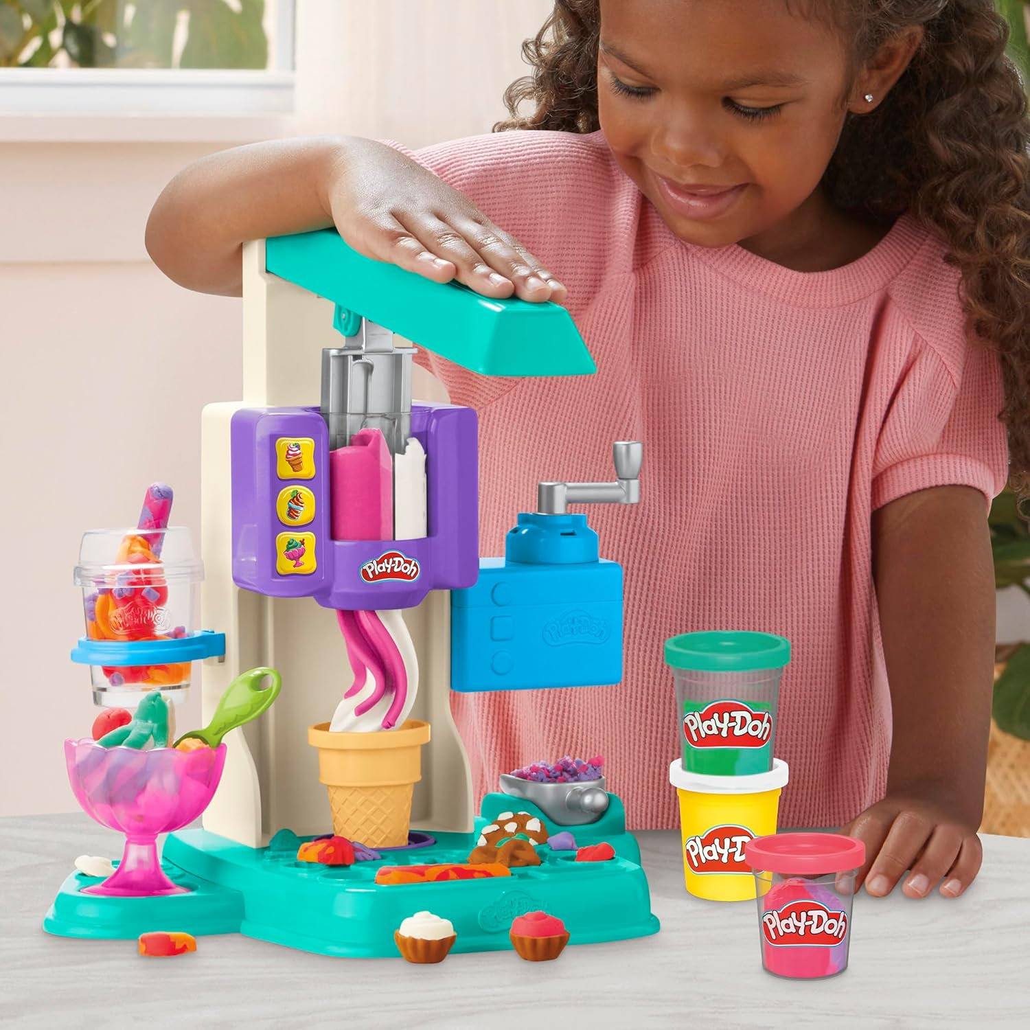 Thumbnail 6 de Play-Doh Rainbow Swirl Ice Cream Playset 🍨