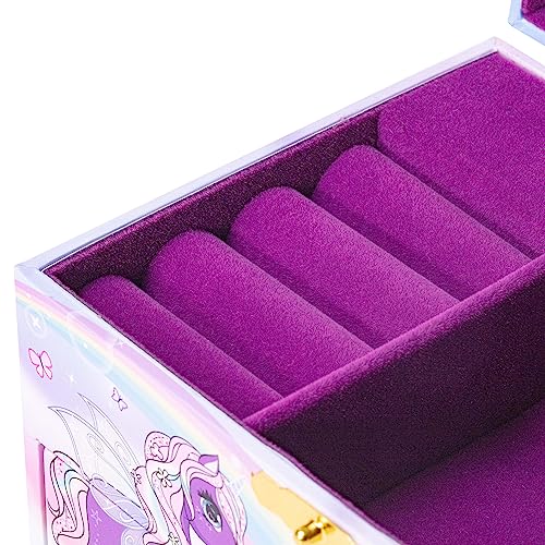 Detalle 2 de CRAZE UNICORN – Boîte à Bijoux musicale pour fille avec figurine licorne et rangements généreux