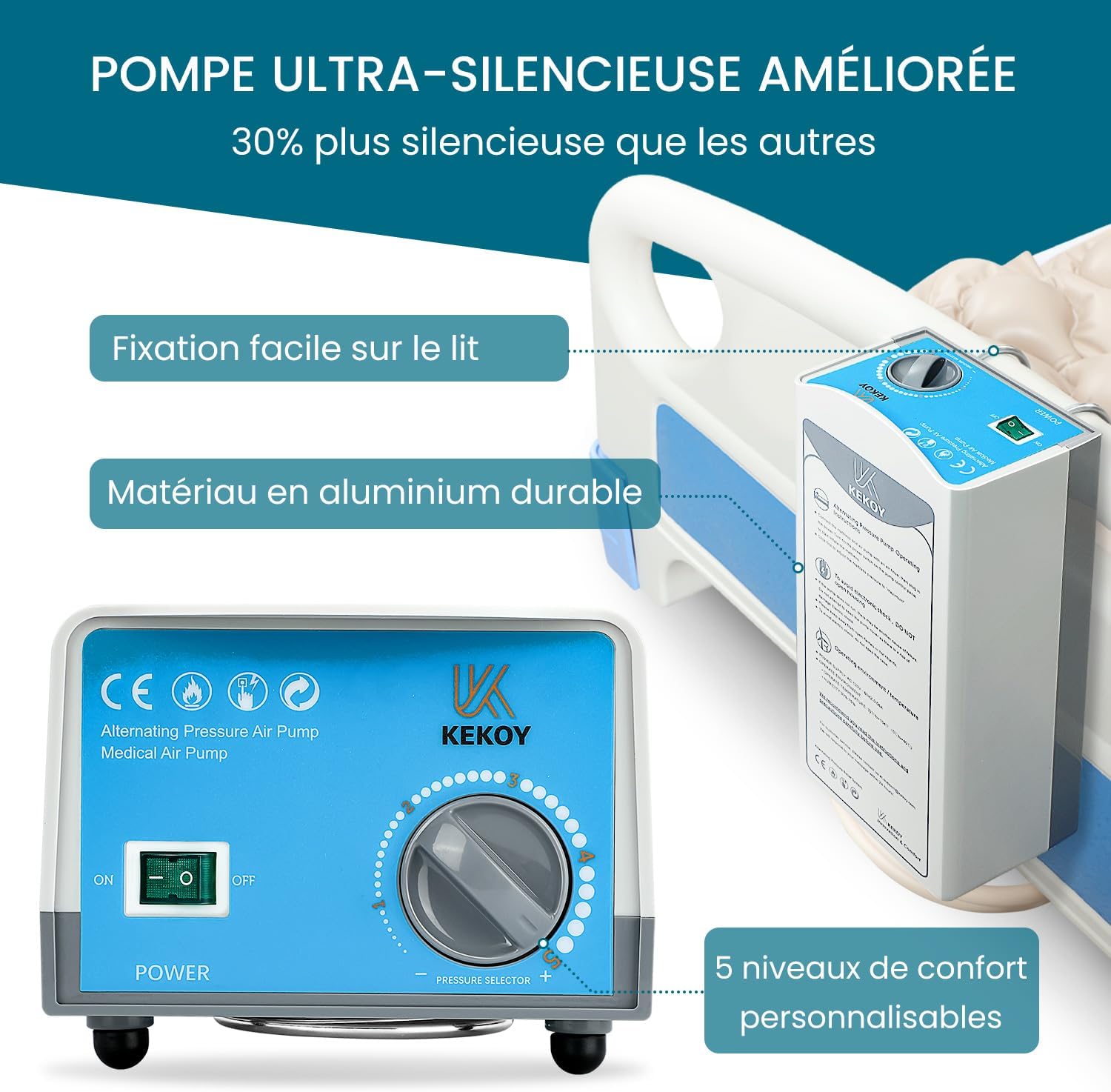 Detalle 2 de Kekoy matelas anti-escarres 200x90 cm