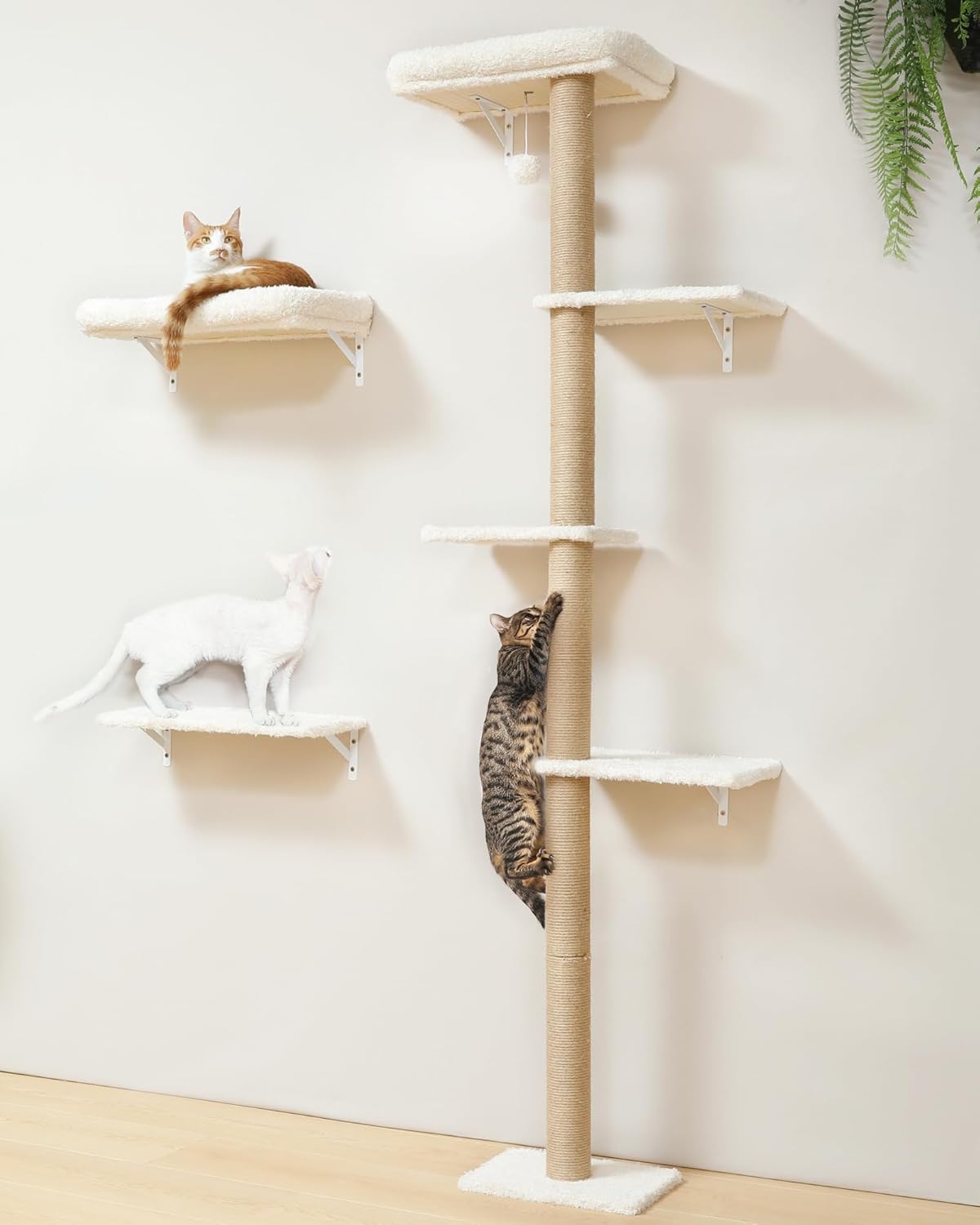 Detalle de FUKUMARU Kletterwand Katzen-Set 178 cm