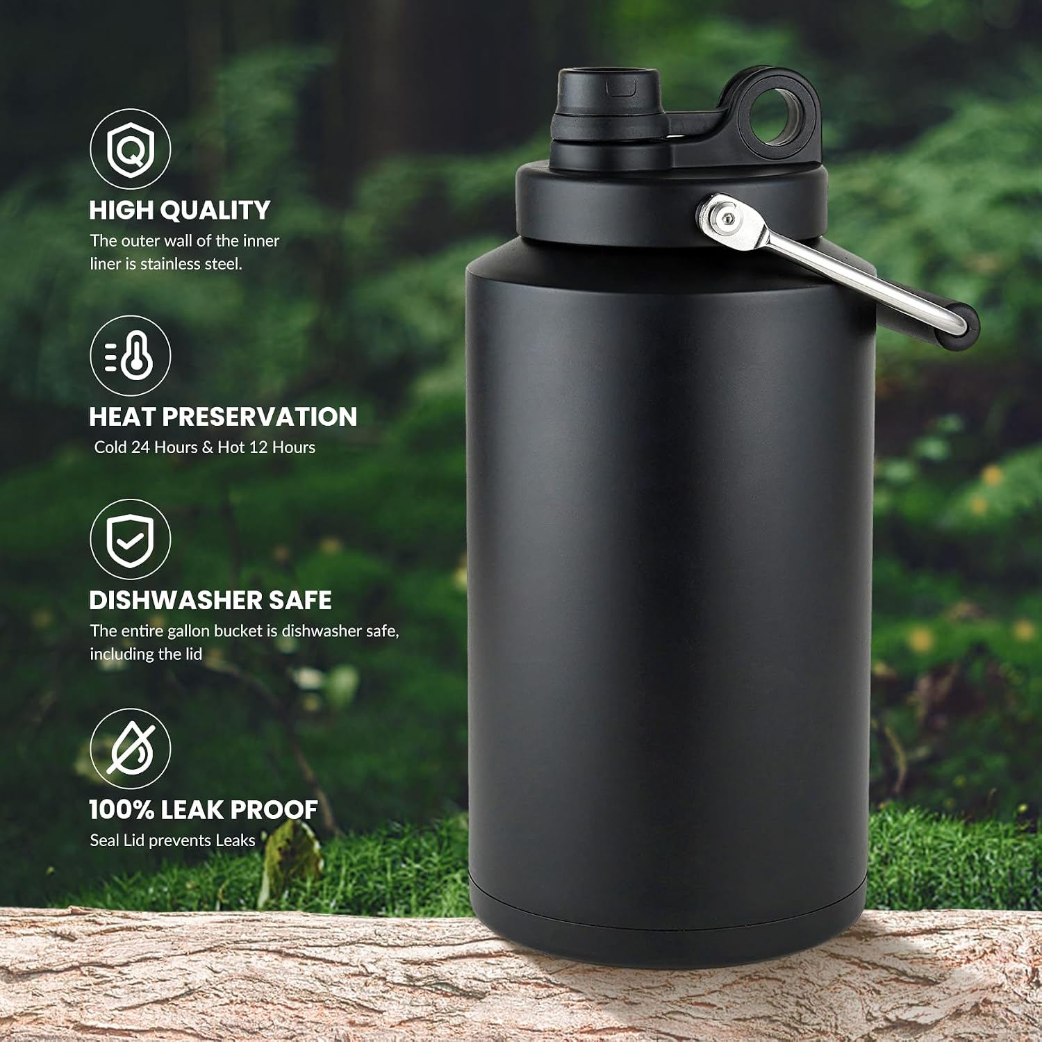 Thumbnail 2 de Set of 2 1-Gallon Insulated Water Bottle