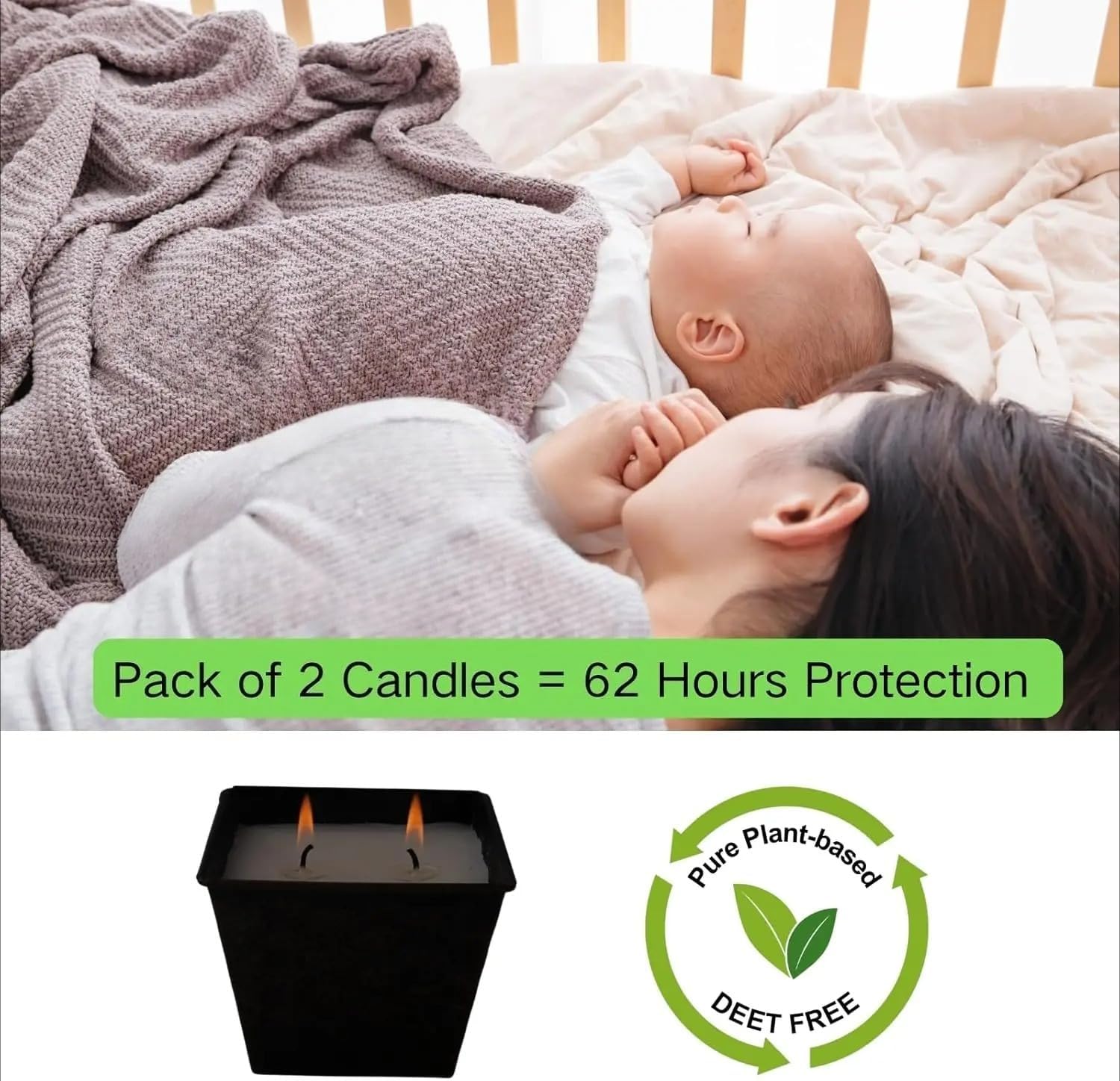 Thumbnail 3 de Lemon Eucalyptus Outdoor Candles 2 pack