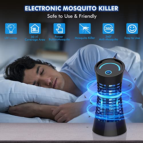 Detalle de Regevo Lámpara Antimosquitos Eléctrica 4W UV: Exterminador sin químicos para interior y exterior