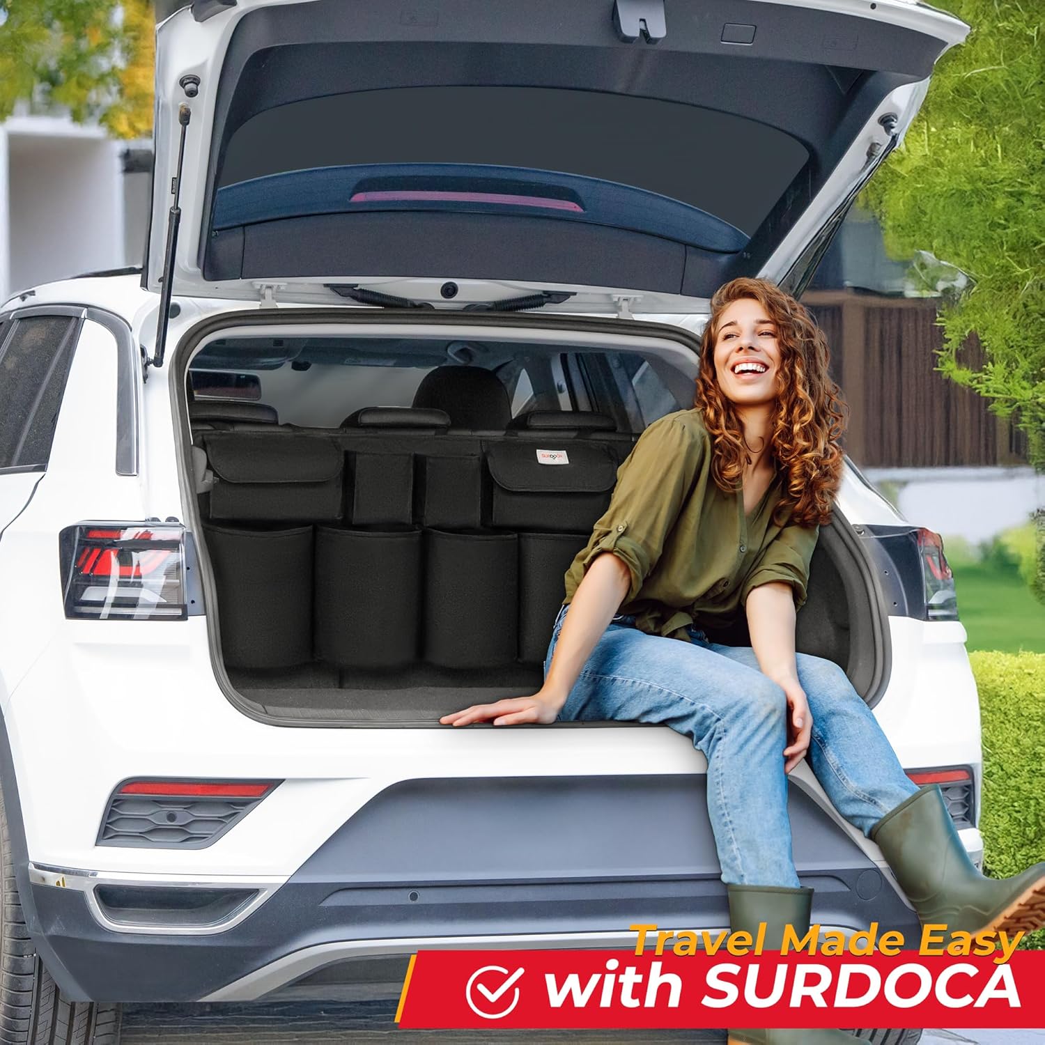 Thumbnail 5 de SURDOCA Hanging Trunk Organizer car organiser