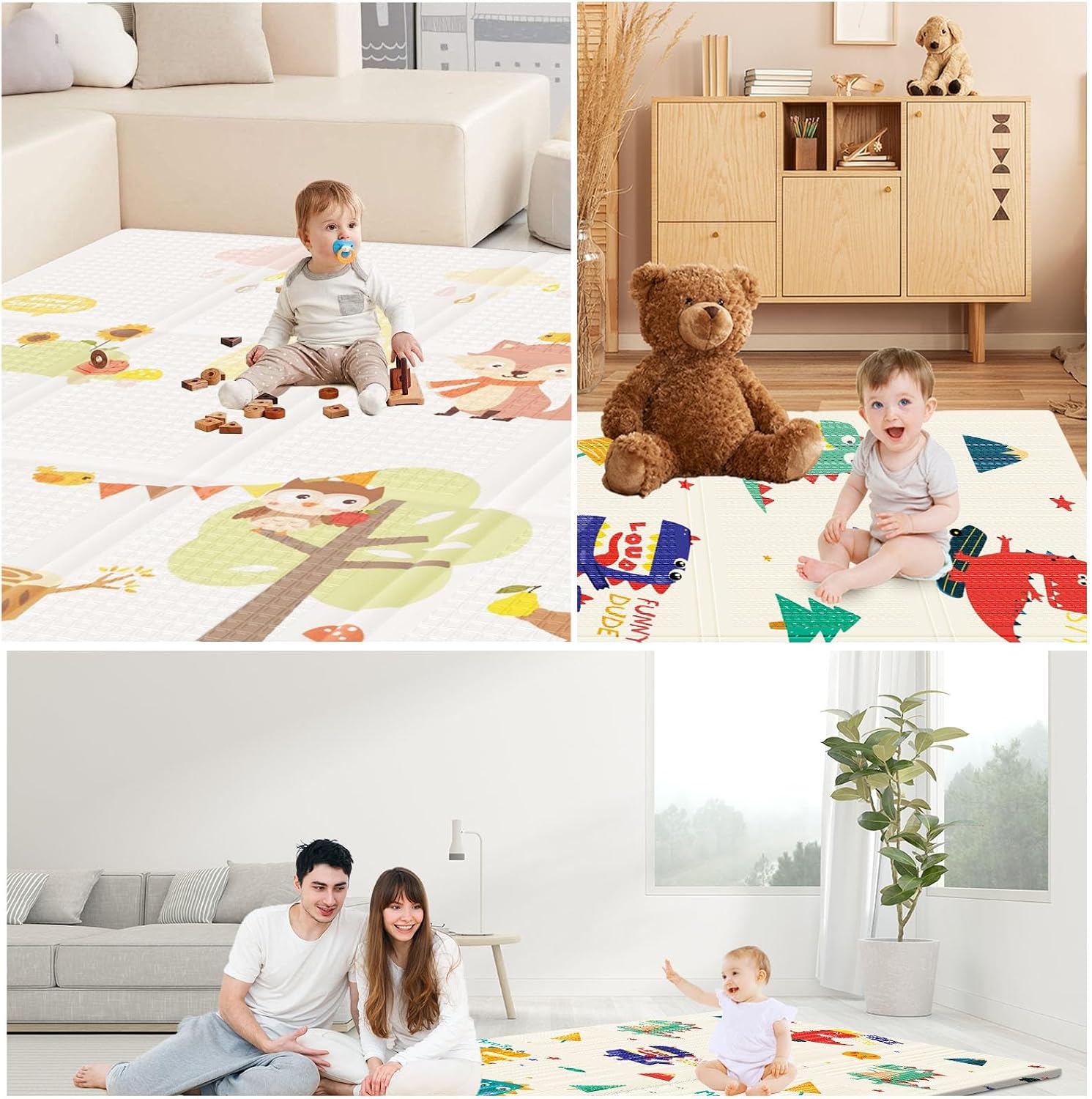 Thumbnail 6 de XVISHX PPD-1 Baby Foam Play Mat, 0.4-Inch, Waterproof and Reversible