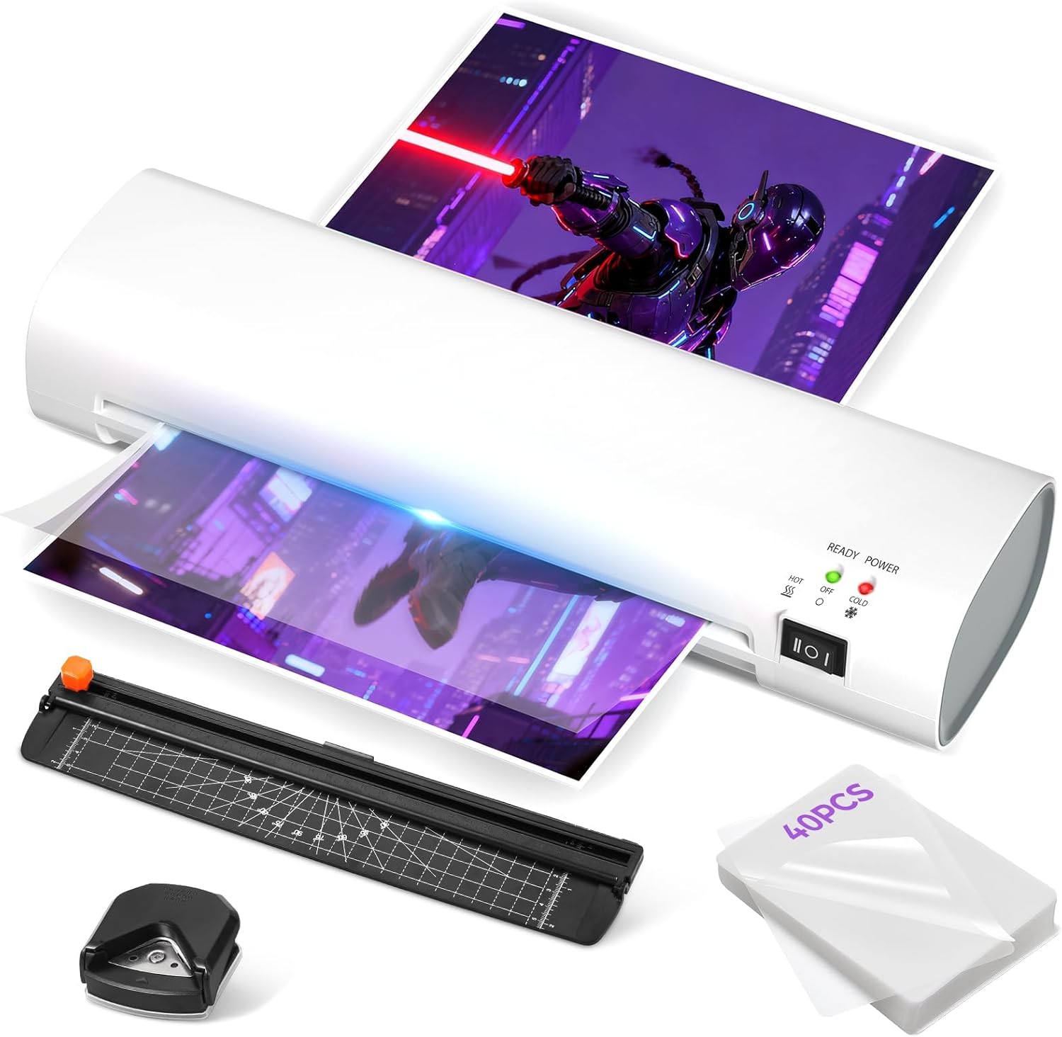 9 Inch Portable Laminator with Anti-Jam Tech ⚙