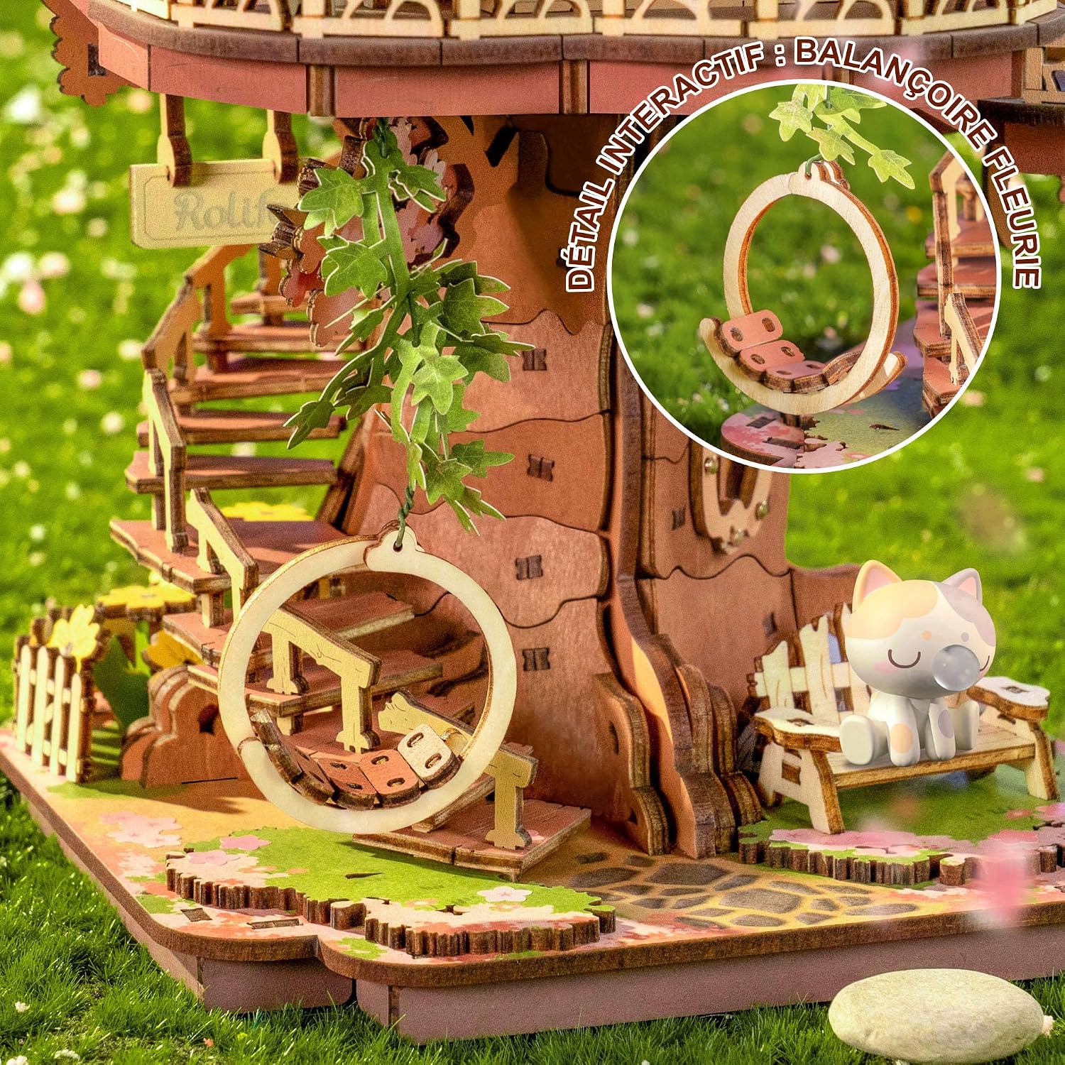 Thumbnail 6 de Rolife Sakura Maison sur Arbre 535 pièces 🧩