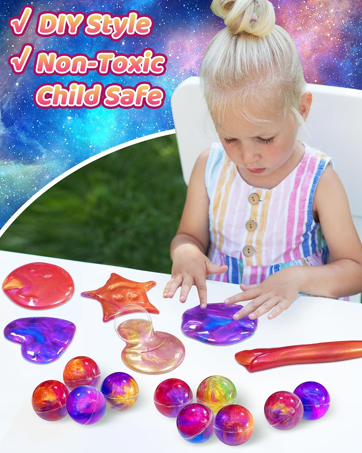Thumbnail 4 de Galaxy Slime 24-Pack Party Favors