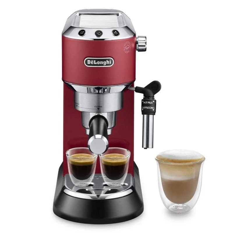 Detalle de DeLonghi Dedica EC685.R Cafetera espresso 15 bar
