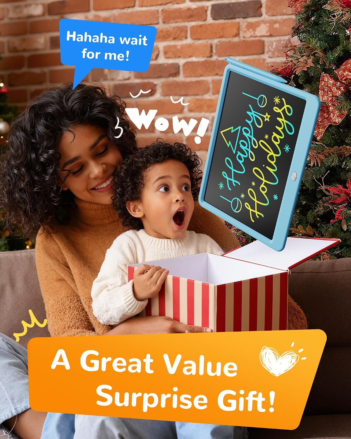Thumbnail 6 de KOKODI 12-Inch Colorful LCD Writing Tablet for Kids (Blue) — Erasable Doodle Board