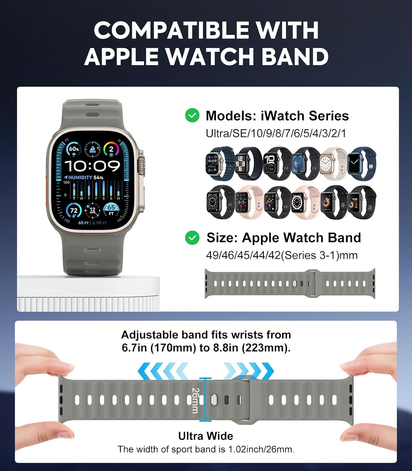 Thumbnail 1 de MoKo Ocean Bands Apple Watch Ultra