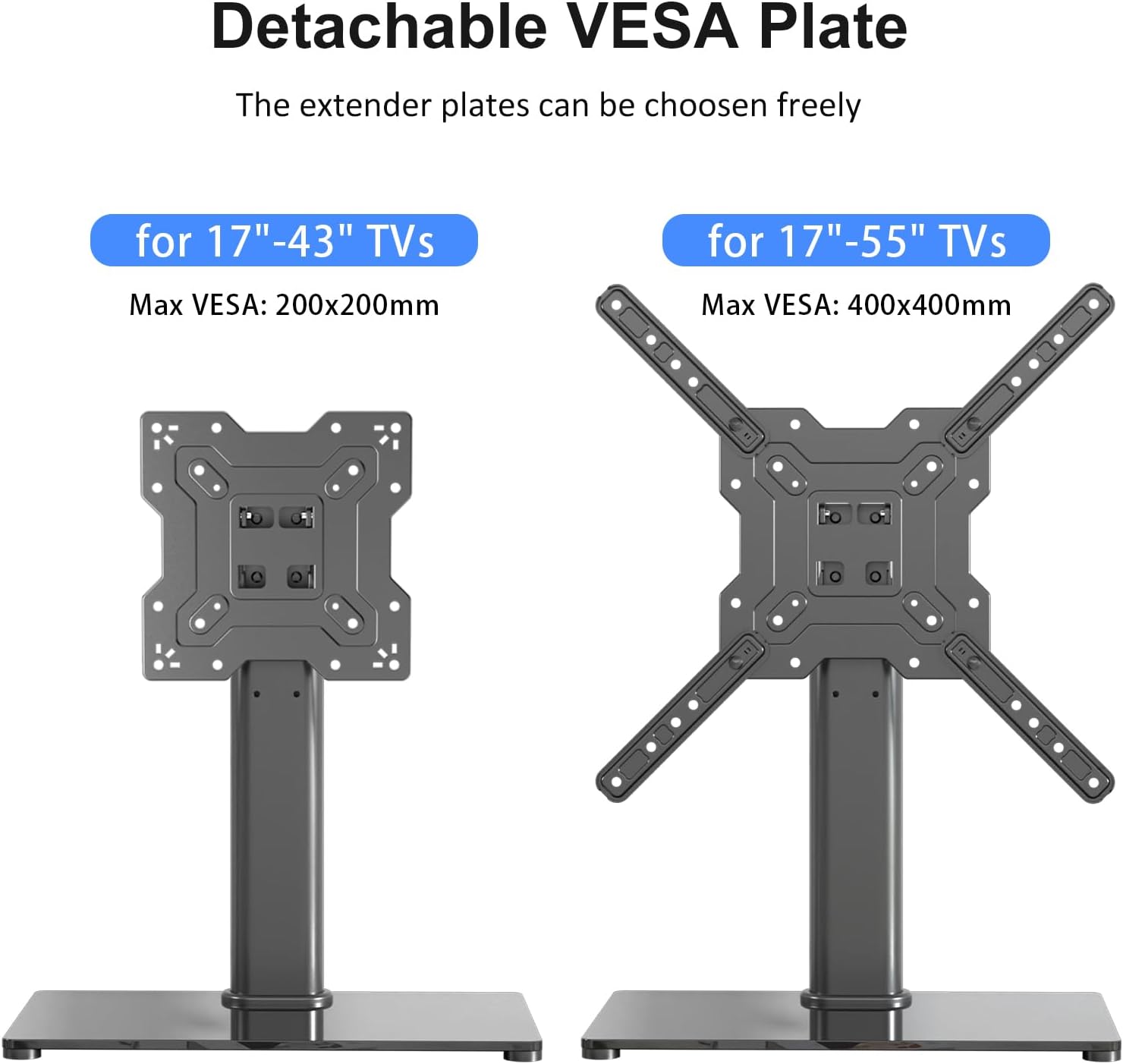 Thumbnail 4 de Support TV sur Pied XINLEI TS102 pour 23–55 pouces – Hauteur et Inclinaison réglables