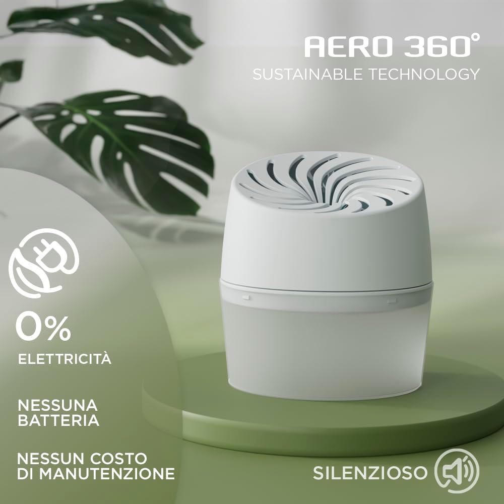 Thumbnail 5 de Ariasana Aero 360° Bagno Kit Assorbiumidità: deumidificatore non elettrico compatto per ambienti fino a 55 m³
