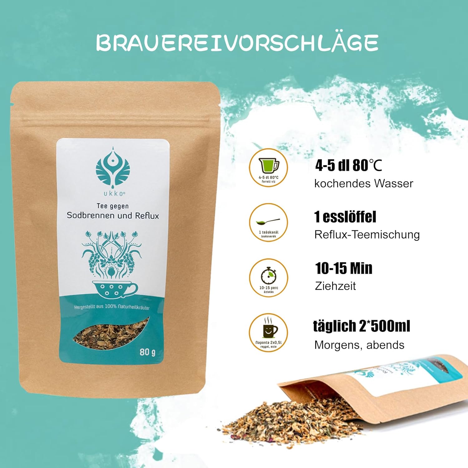 Thumbnail 5 de UKKO Reflux Teemischung 80 g đź«–