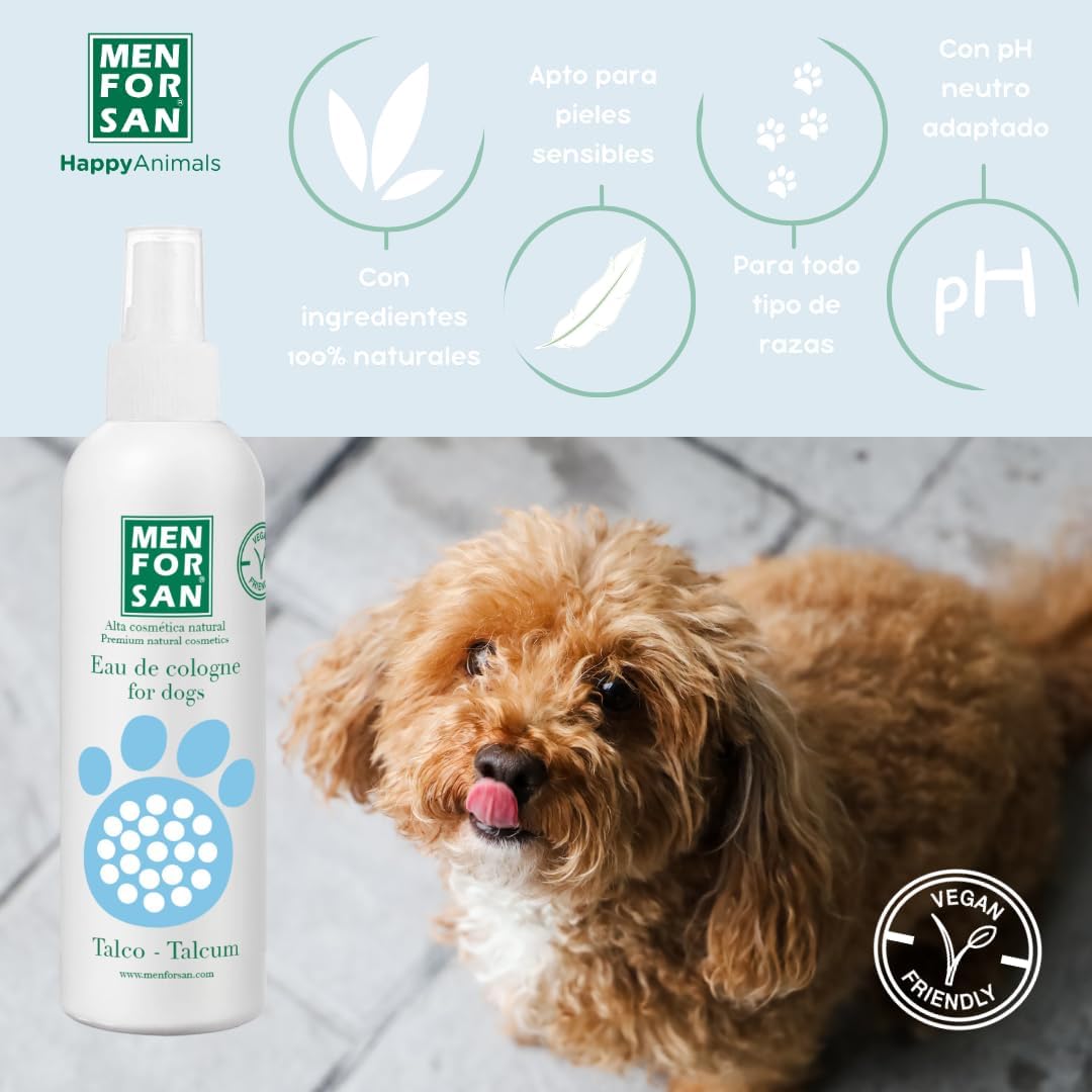 Thumbnail 2 de Menforsan Parfum Talc in polvere per cani, dopobagno deodorante senza alcol e pH neutro (125 ml)