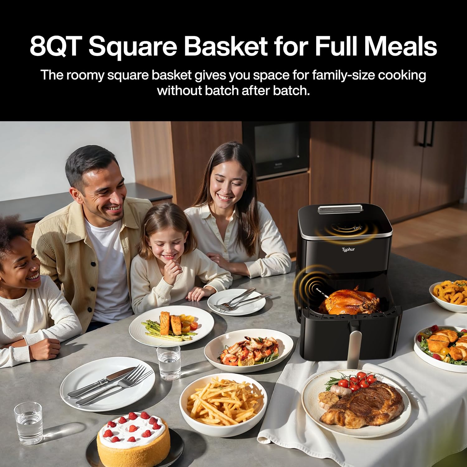 Detalle de Typhur Sync 8QT Air Fryer with Thermometer