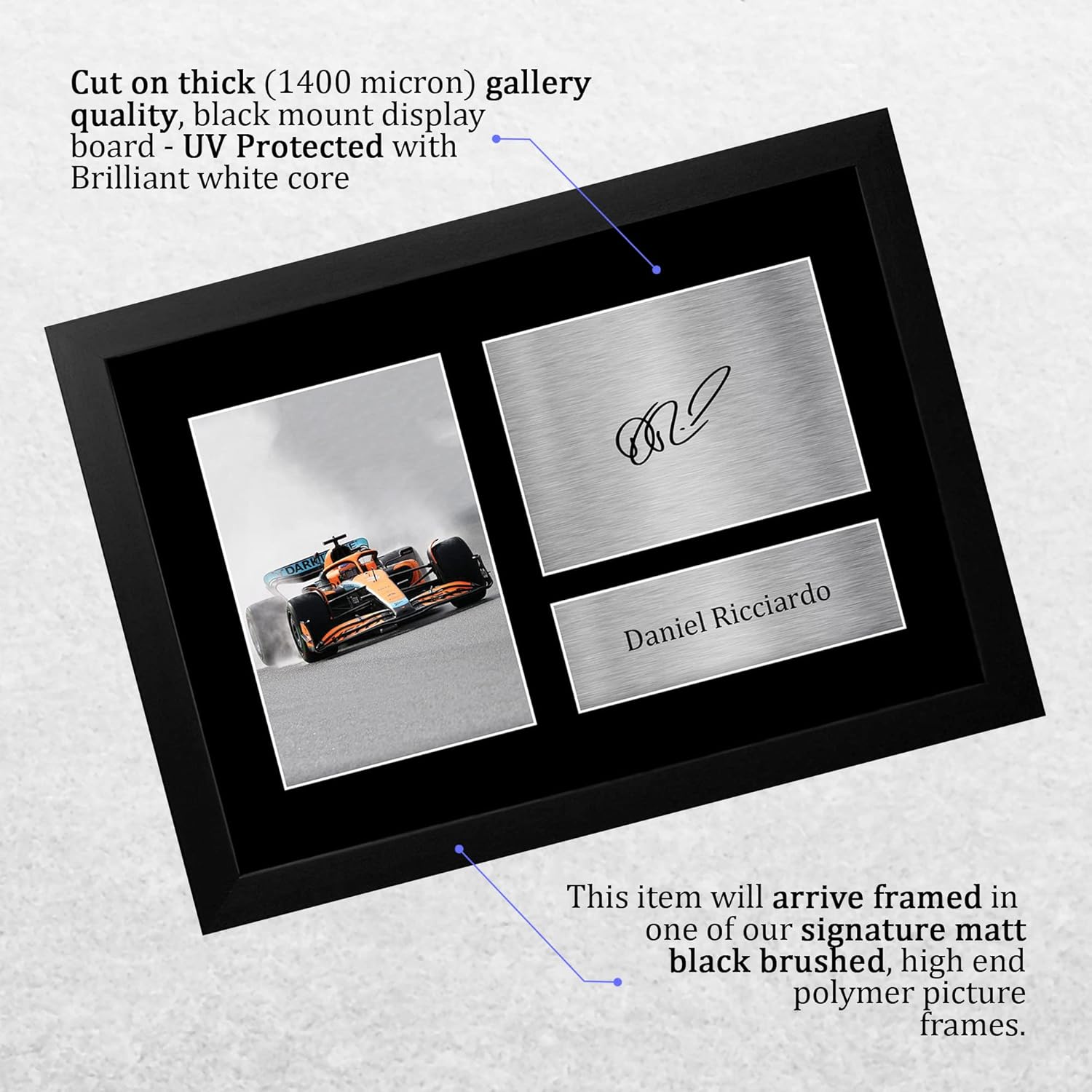 Thumbnail 2 de HWC Trading FR A4 Daniel Ricciardo signed autograph framed photo print (A4)