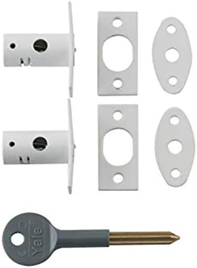 Thumbnail 2 de Yale Locks 8001 security bolts in polished brass (2-pack) for timber casement windows & solid wood doors