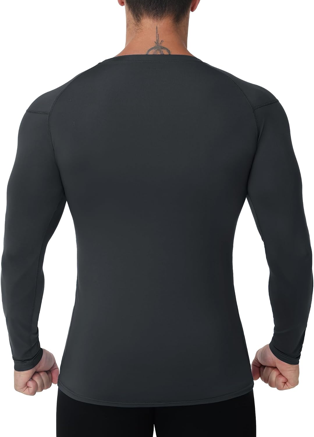 Detalle de Runhit Men’s Compression Base Layer Long Sleeve Top (UPF 50+ Quick Dry)