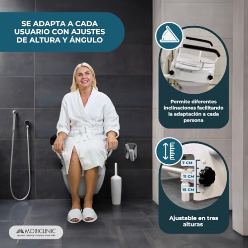 Thumbnail 5 de Mobiclinic® Elevador WC Adulto Tajo 19 cm Regulable 🦽