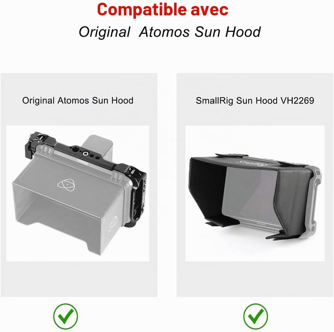 Detalle de SMALLRIG 5 Pouces Cage pour Atomos Shinobi - 2305