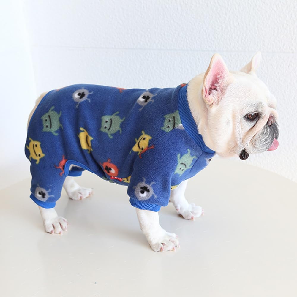 Detalle 2 de Dog pyjamas jumpsuit for fat dogs, Dark Blue M