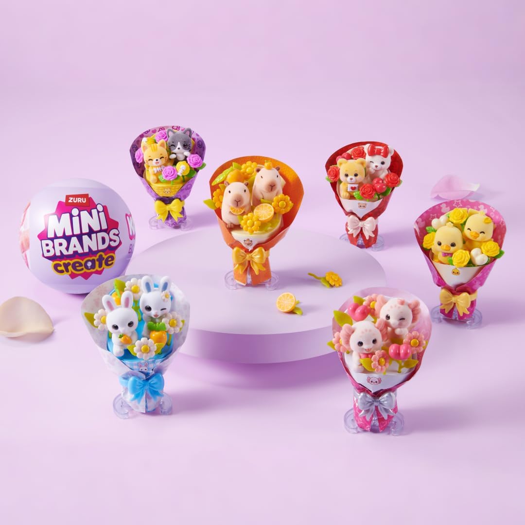 Thumbnail 6 de Mini Brands Mini Kawaii Bouquet Capsule Series 1 miniature animal bouquet