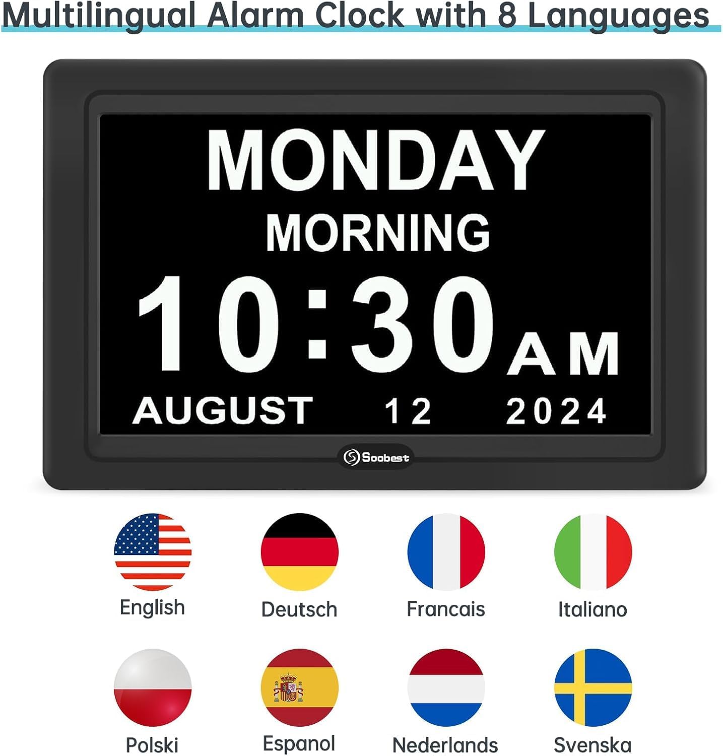 Thumbnail 6 de Soobest Dementia Clock for Seniors, 20 alarms