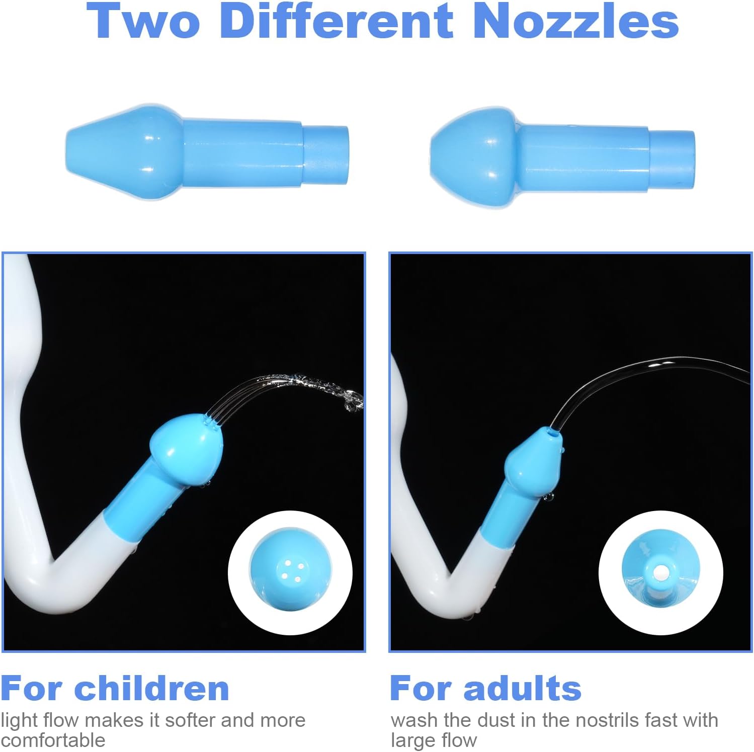 Detalle 2 de URAQT Neti Pot 240ml Lavaggio nasale per tutta la famiglia