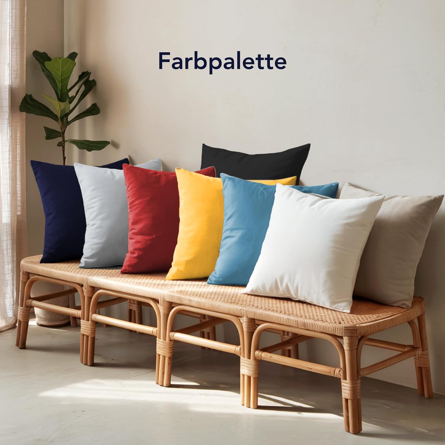 Thumbnail 6 de Dreamzie Kissenbezug 40x60 (Set mit 2) aus 100% Jersey-Baumwolle – Anthrazit